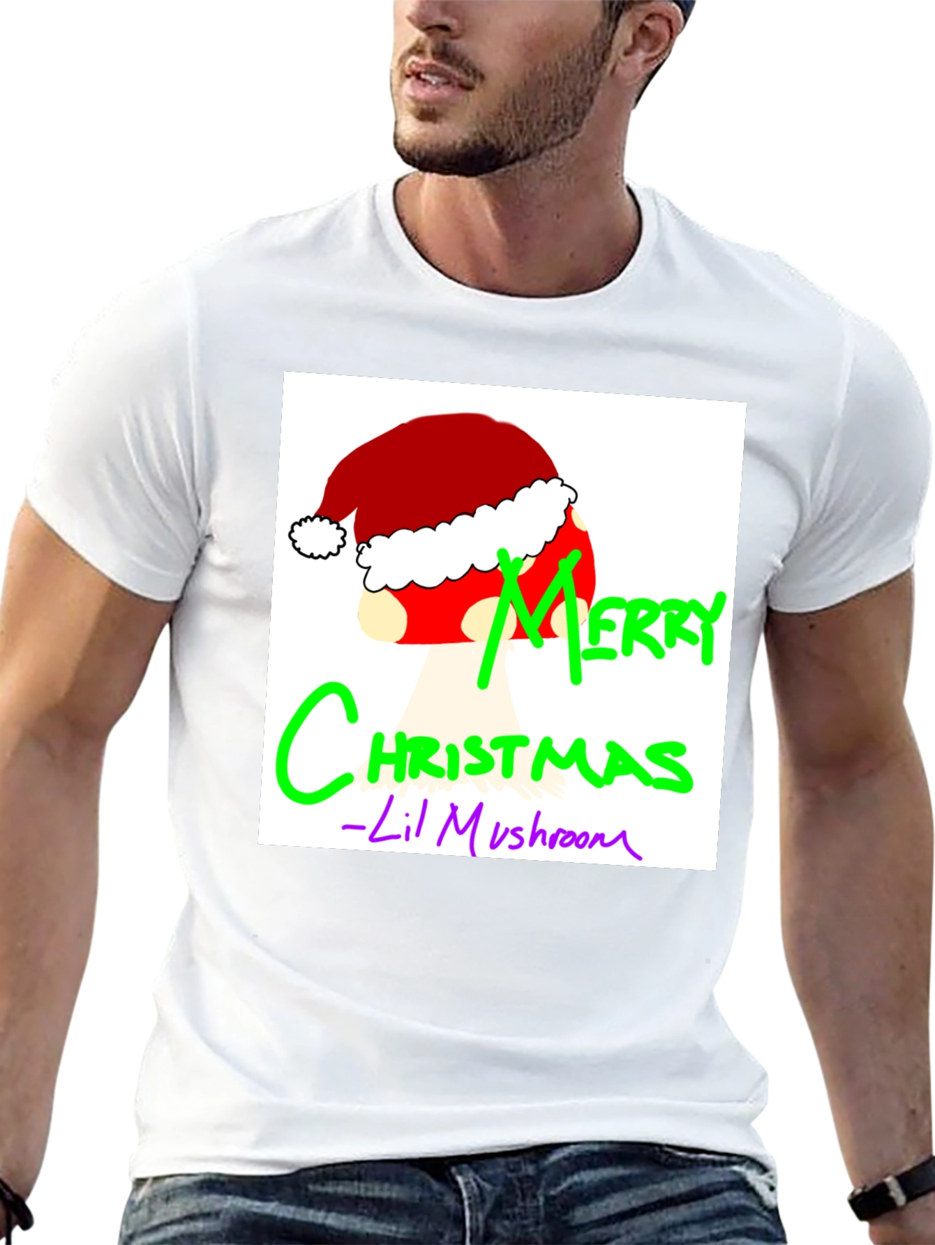 Merry Christmas Lil Mushroom Tee
