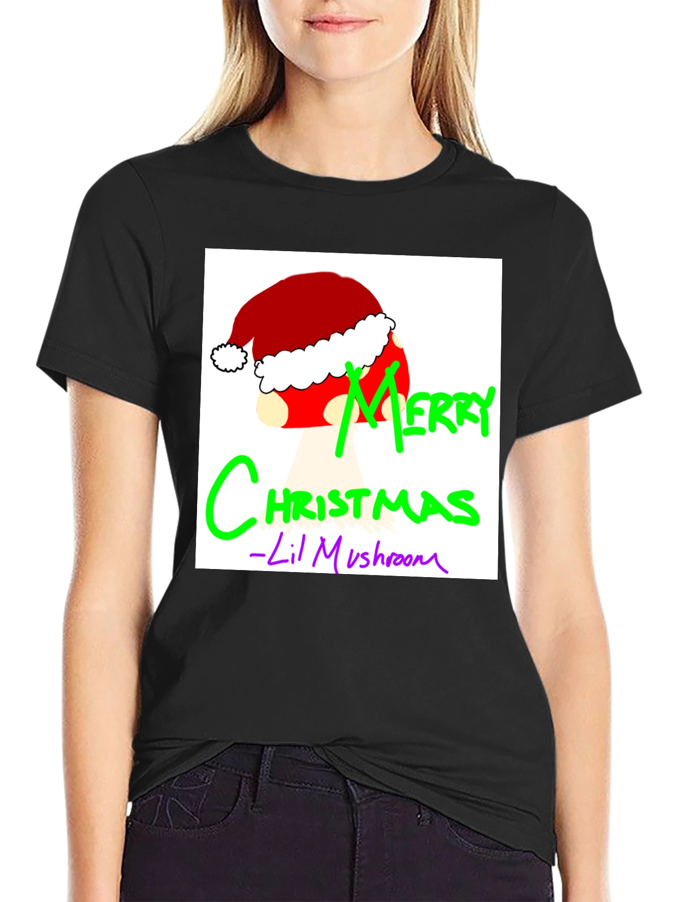 Merry Christmas Lil Mushroom Tee