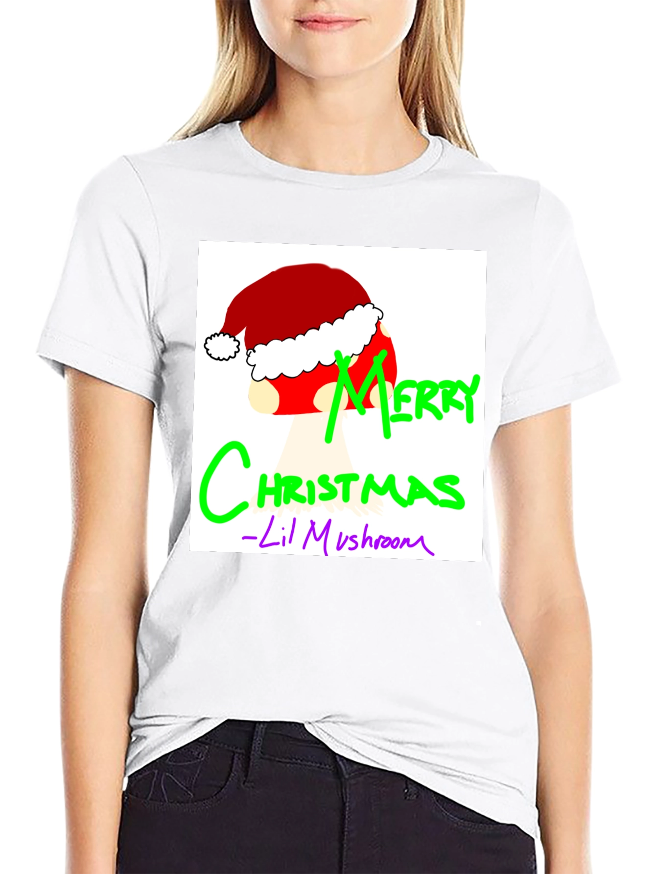 Merry Christmas Lil Mushroom Tee