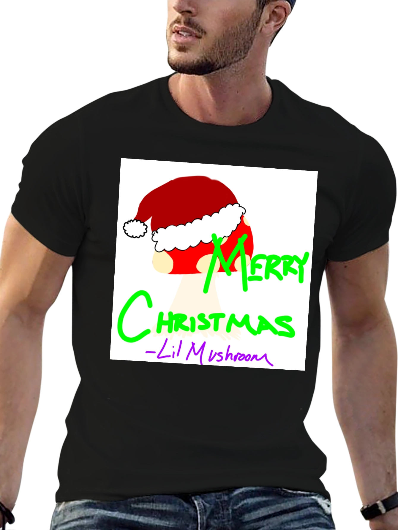 Merry Christmas Lil Mushroom Tee
