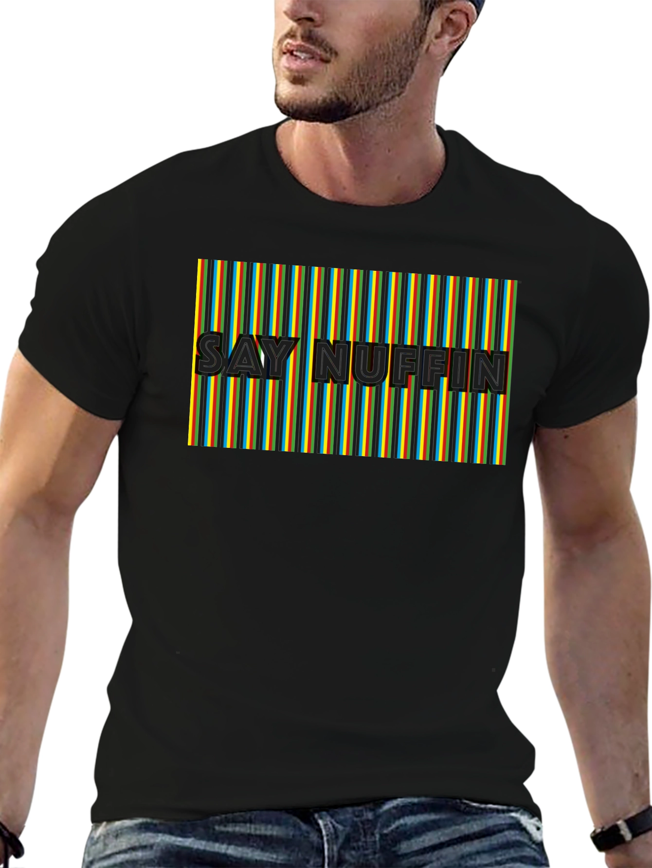Say Nuffin Graphic Tee - Bold Black