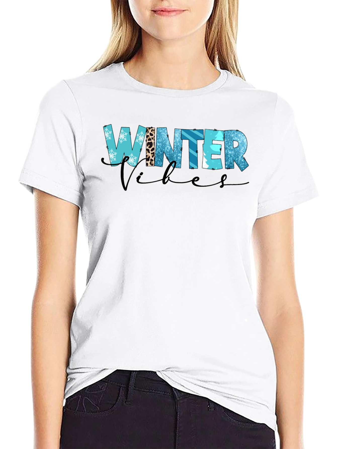 Winter Vibes Graphic Tee Shirt