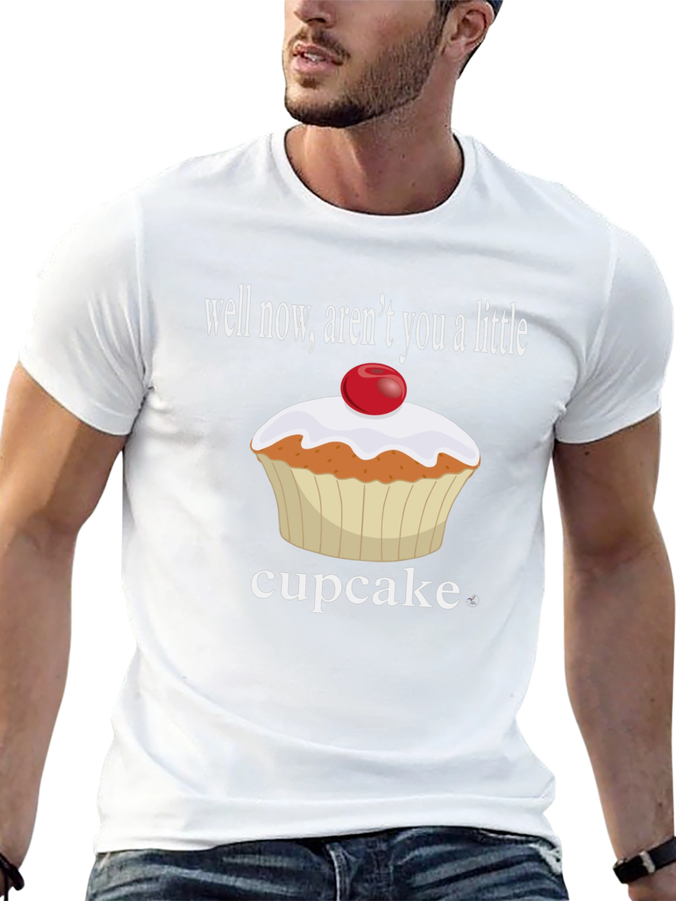 Funny Cupcake Graphic T-Shirt - Sweet Humor