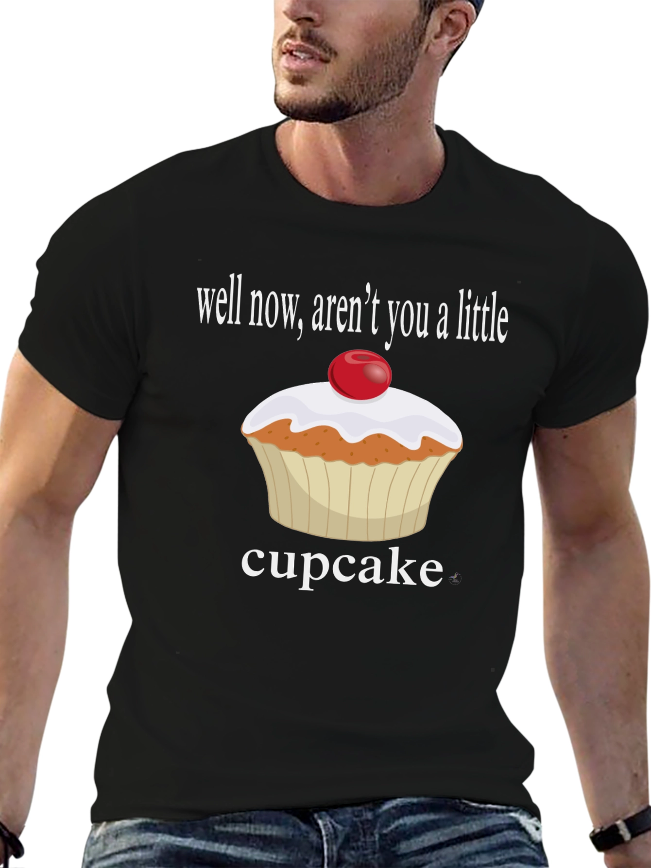 Funny Cupcake Graphic T-Shirt - Sweet Humor