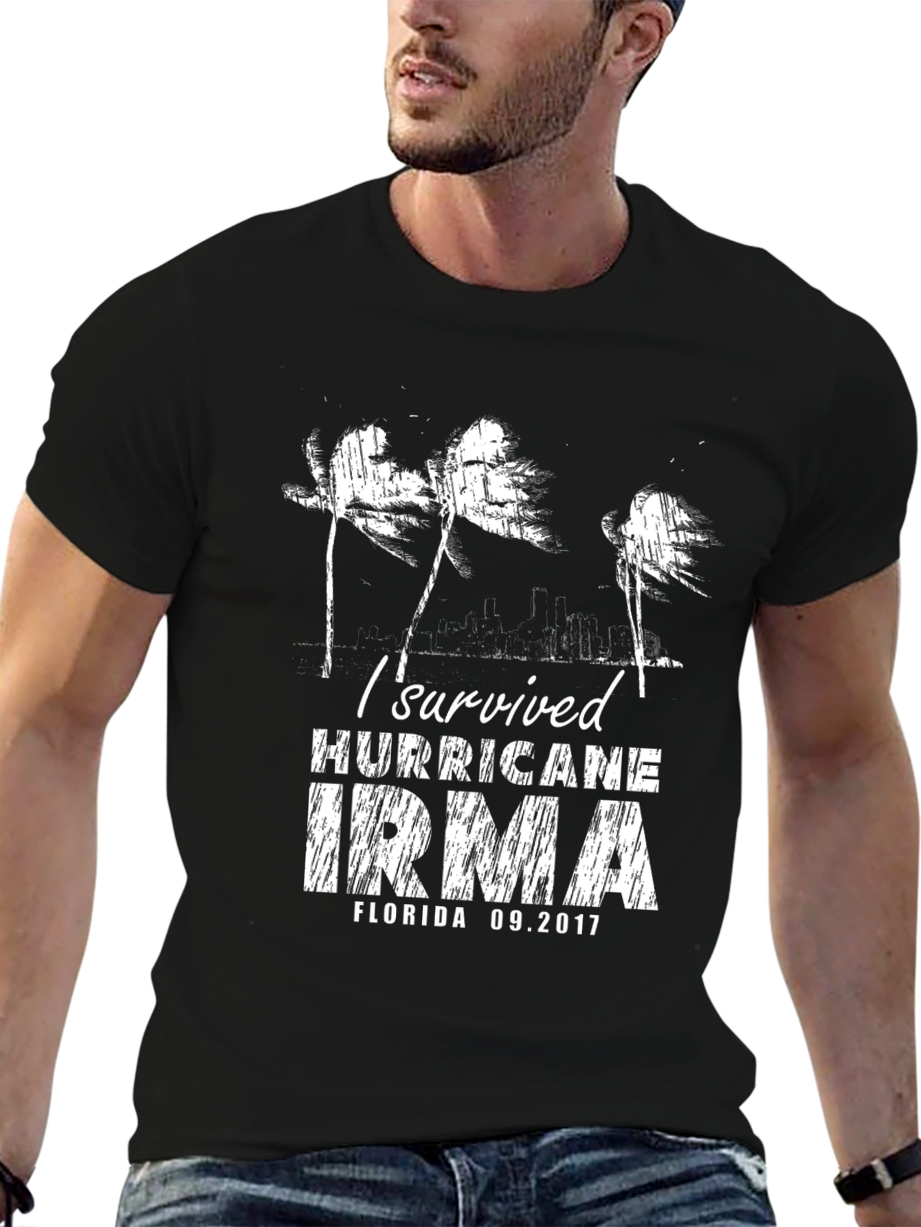 I Survived Hurricane Irma T-Shirt Florida 2017