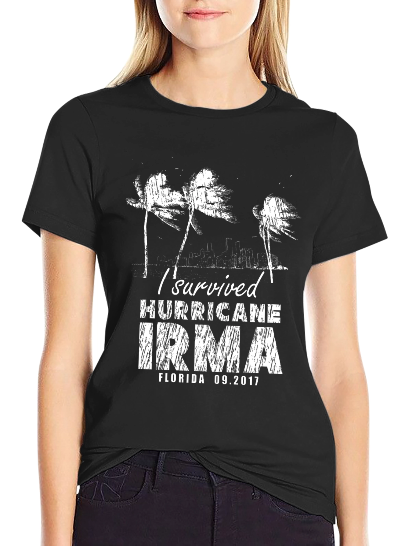 I Survived Hurricane Irma T-Shirt Florida 2017