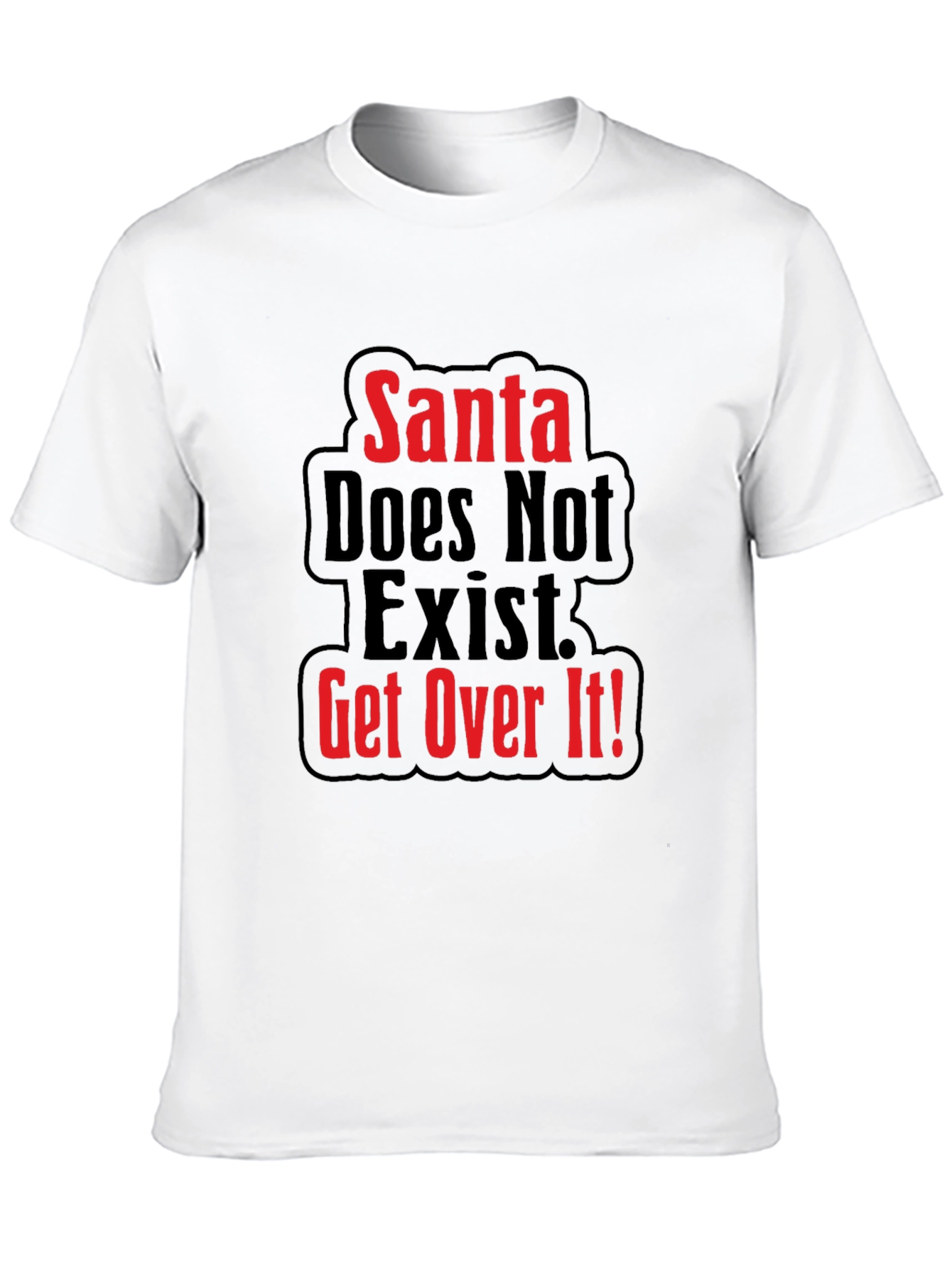 Santa Doesnt Exist Graphic Tee - Adult Humor