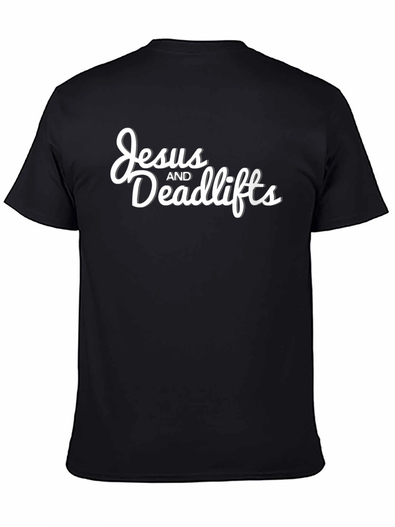 Jesus and Deadlifts Black T-Shirt Gym Workout