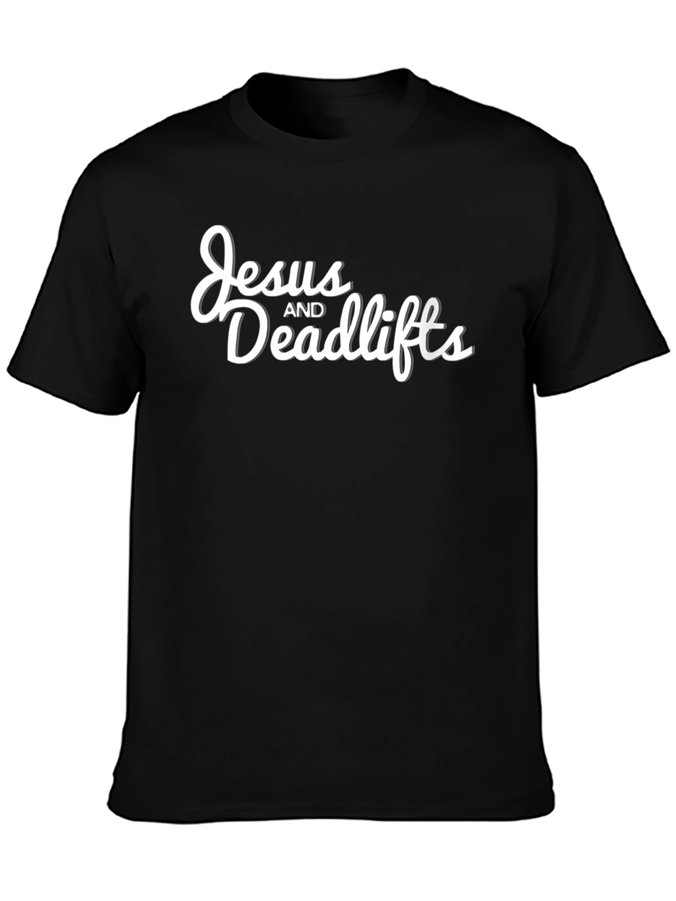 Jesus and Deadlifts Black T-Shirt Gym Workout