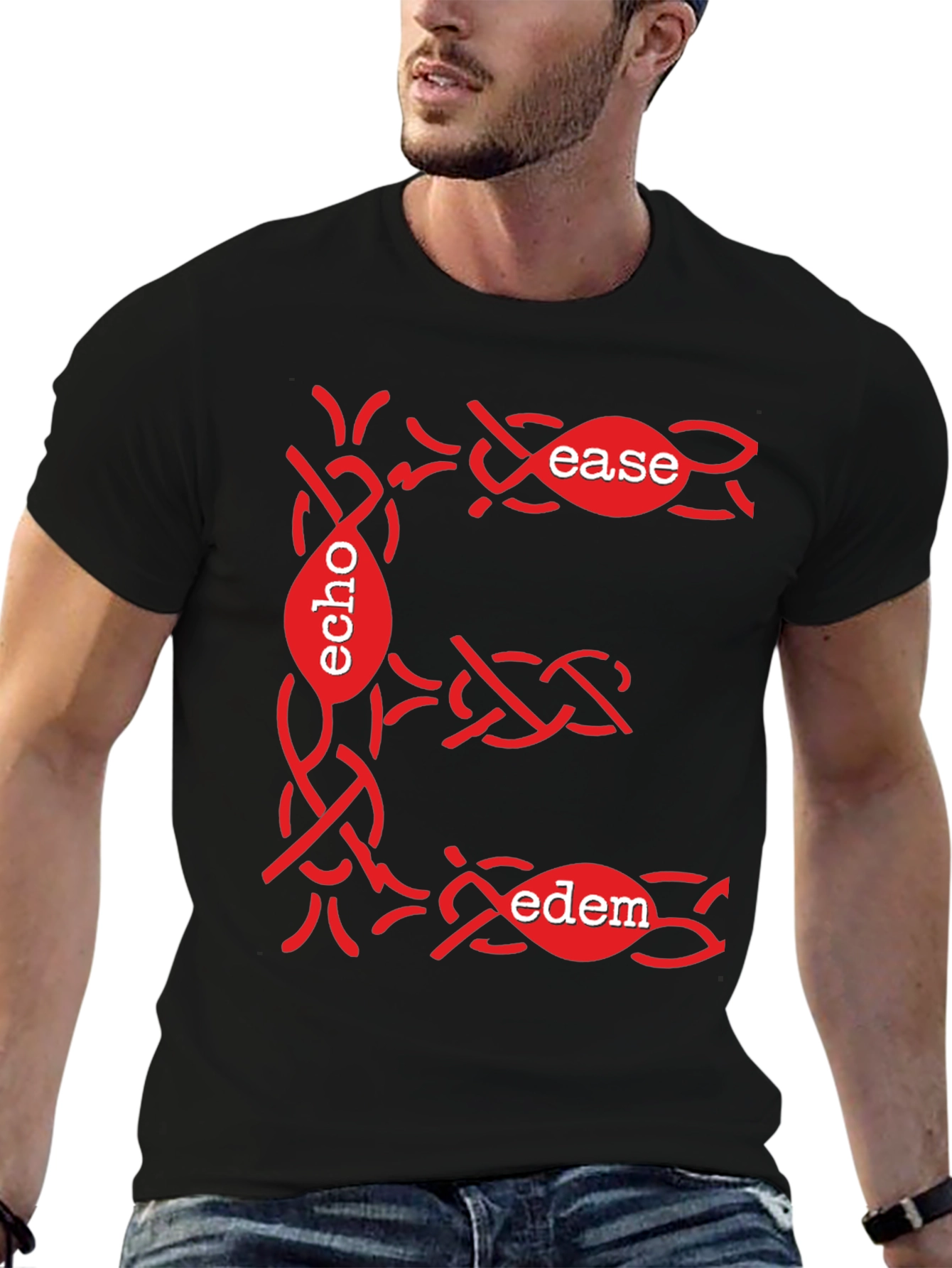 Stylish E-Design T-Shirt: Echo Ease Edem