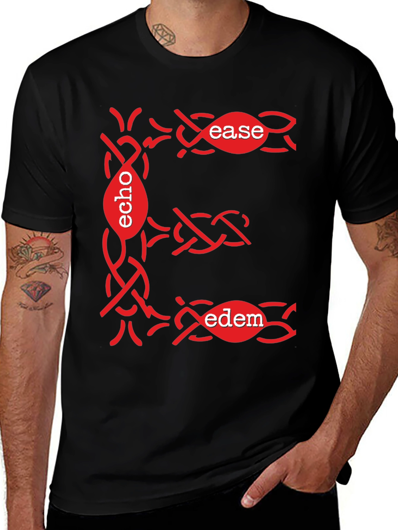 Stylish E-Design T-Shirt: Echo Ease Edem