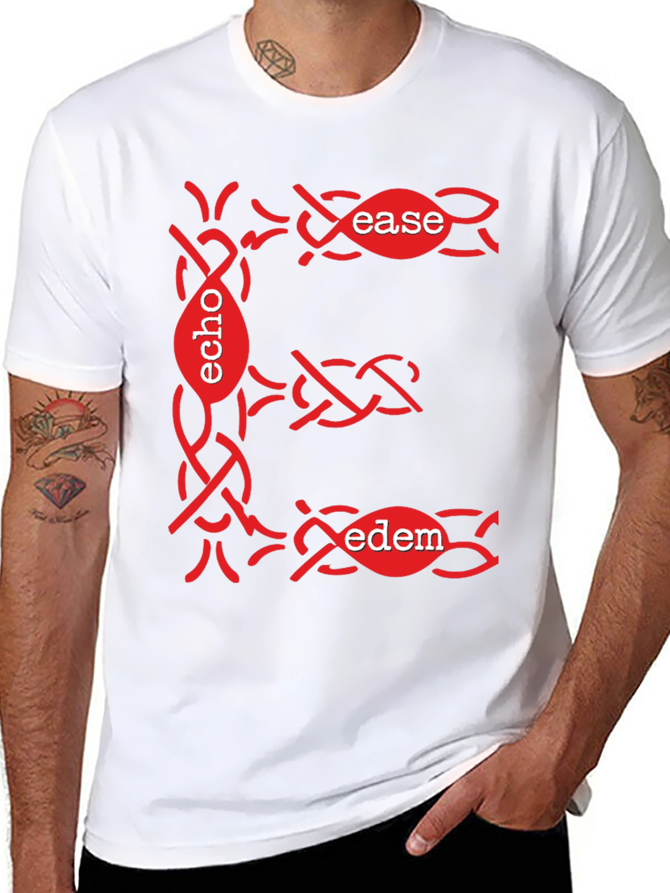 Stylish E-Design T-Shirt: Echo Ease Edem
