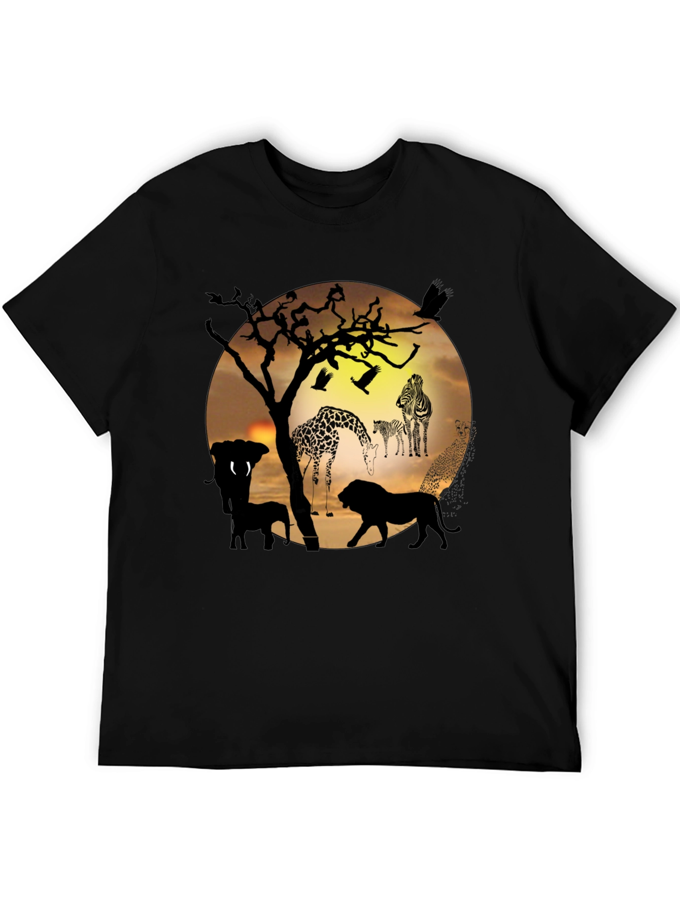 African Wildlife Silhouette T-Shirt