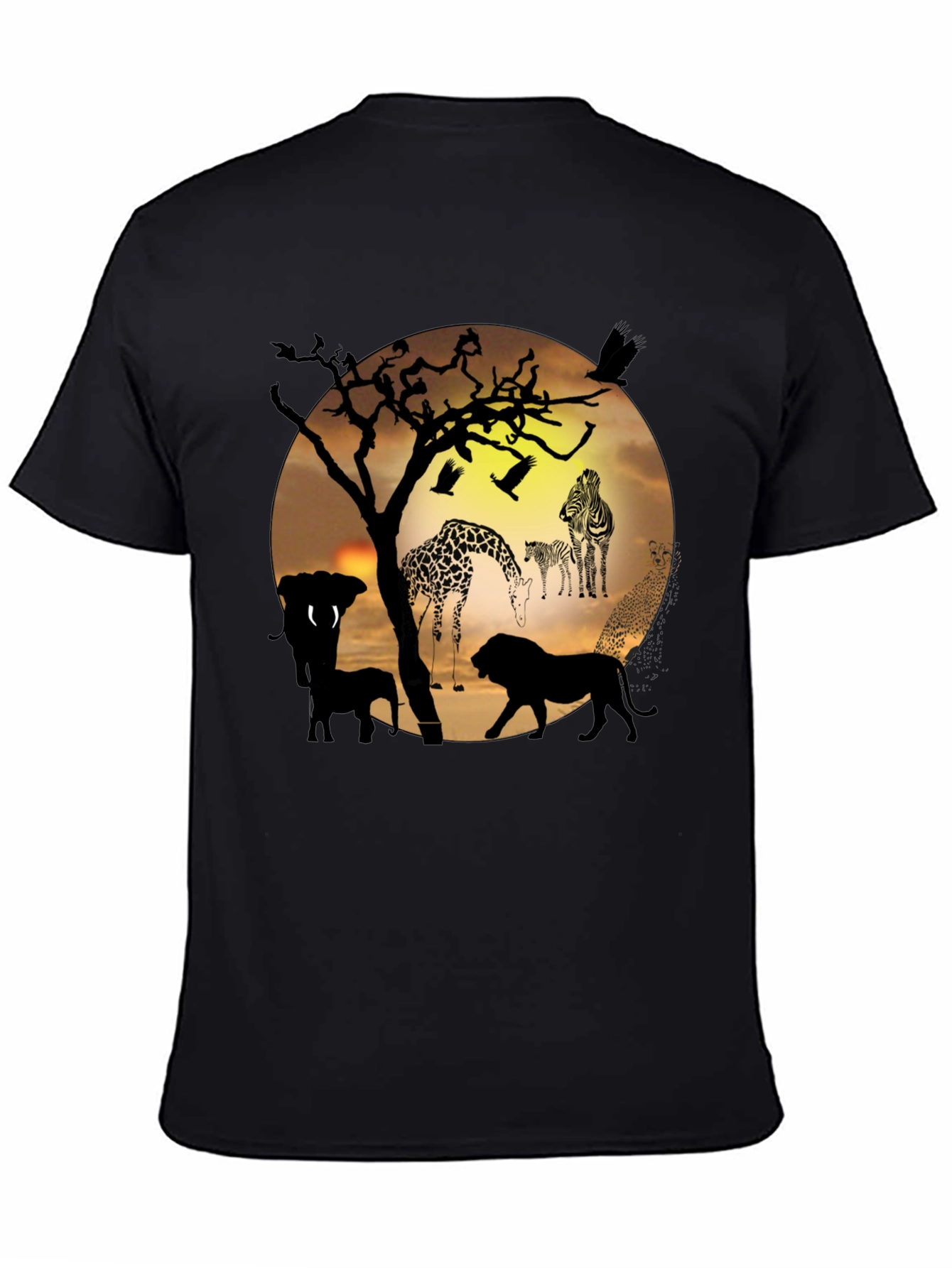 African Wildlife Silhouette T-Shirt