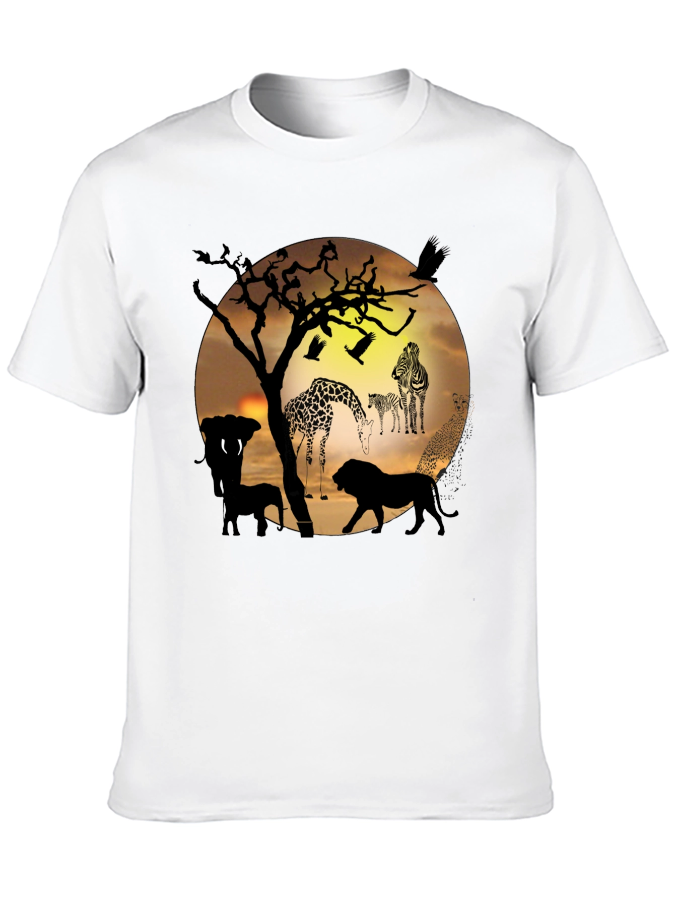 African Wildlife Silhouette T-Shirt