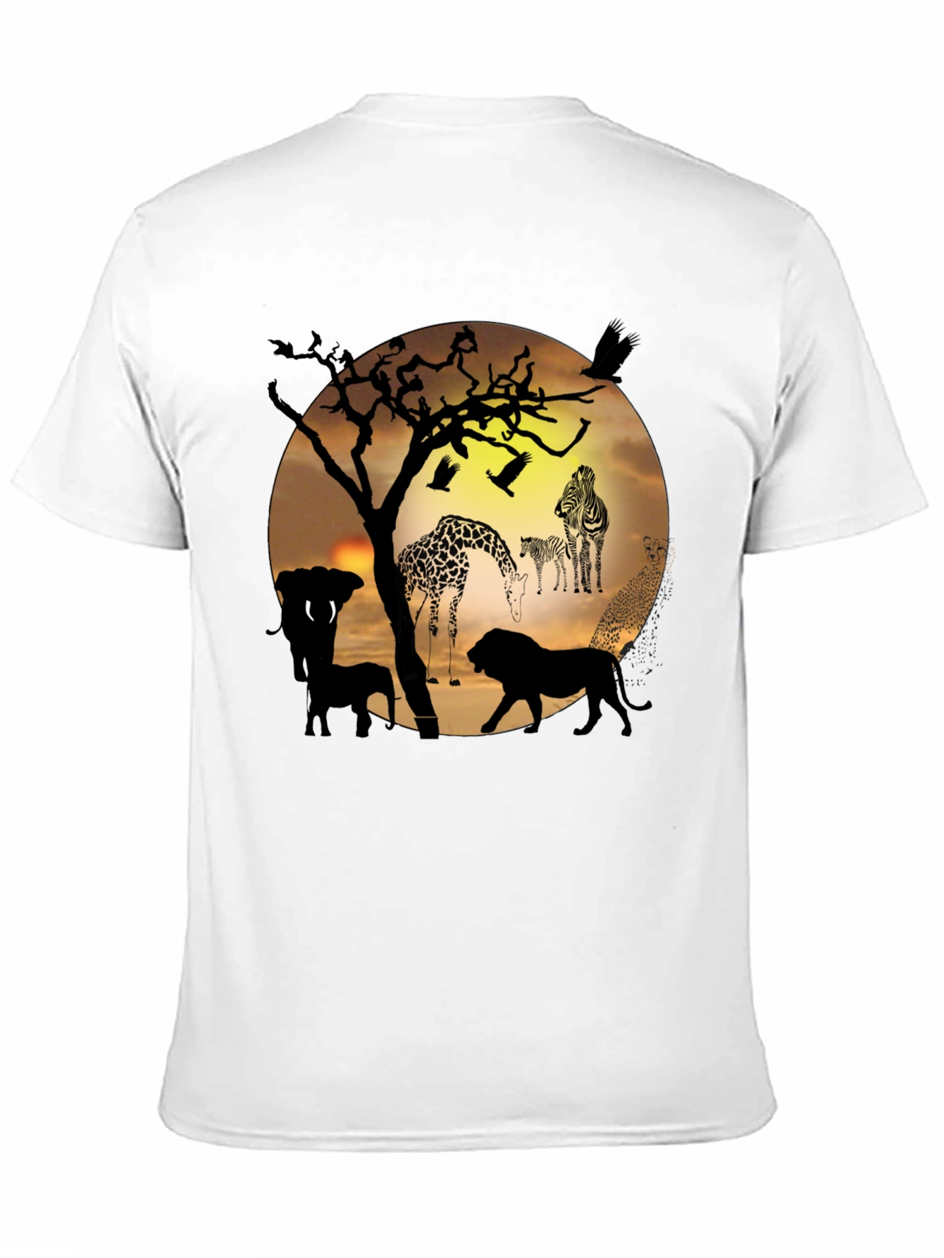 African Wildlife Silhouette T-Shirt
