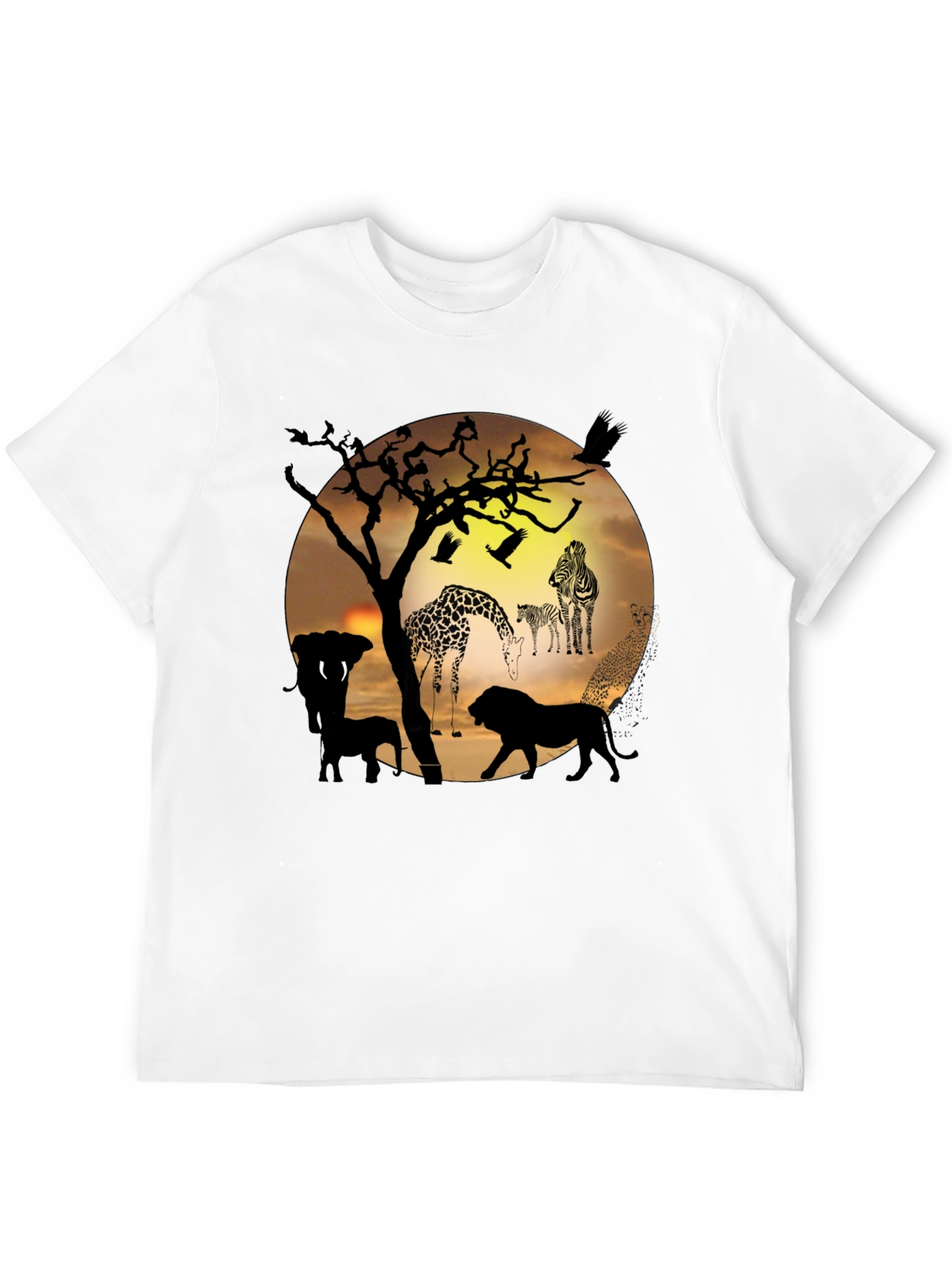 African Wildlife Silhouette T-Shirt
