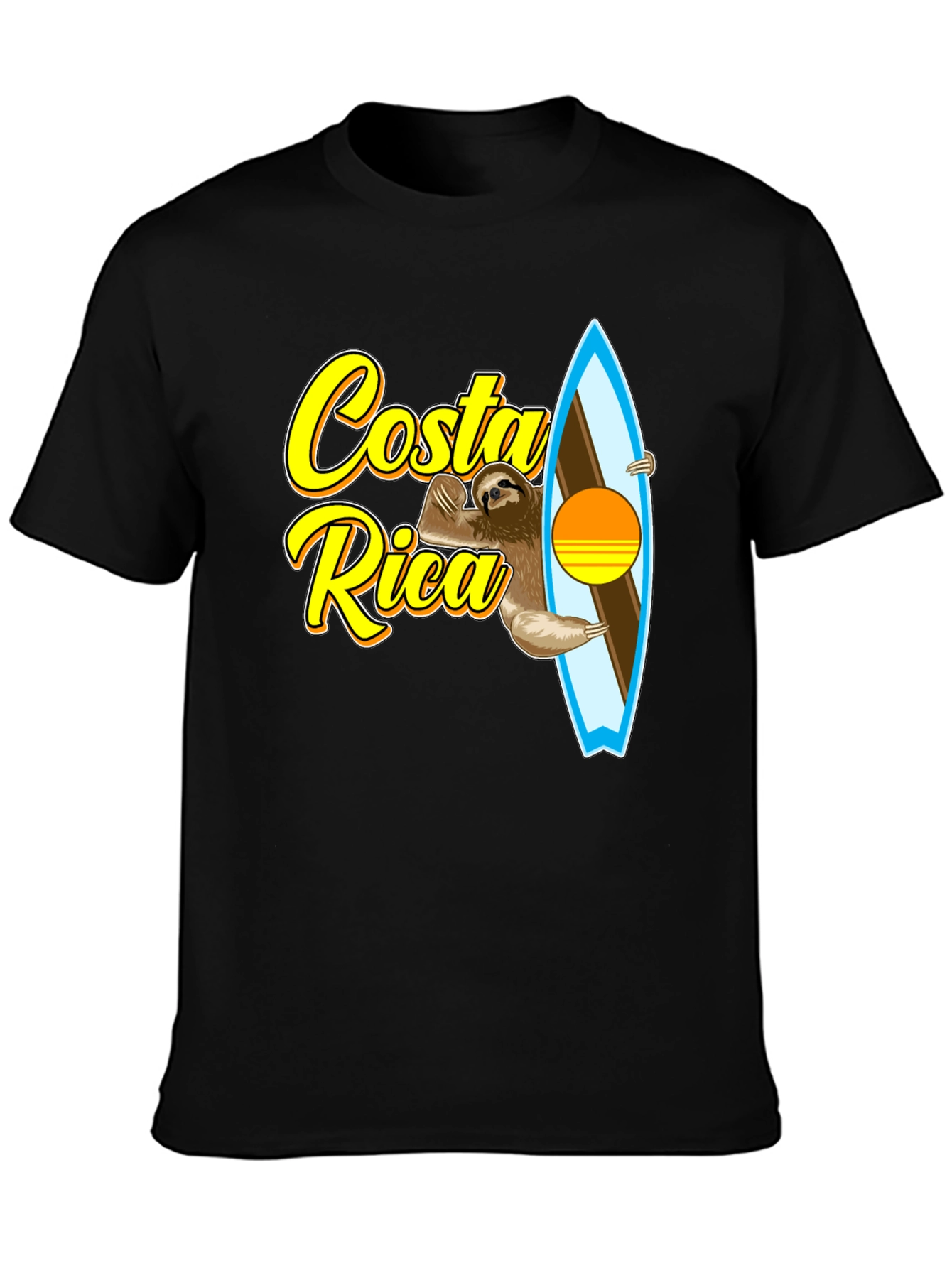 Costa Rica Sloth Surfing T-Shirt