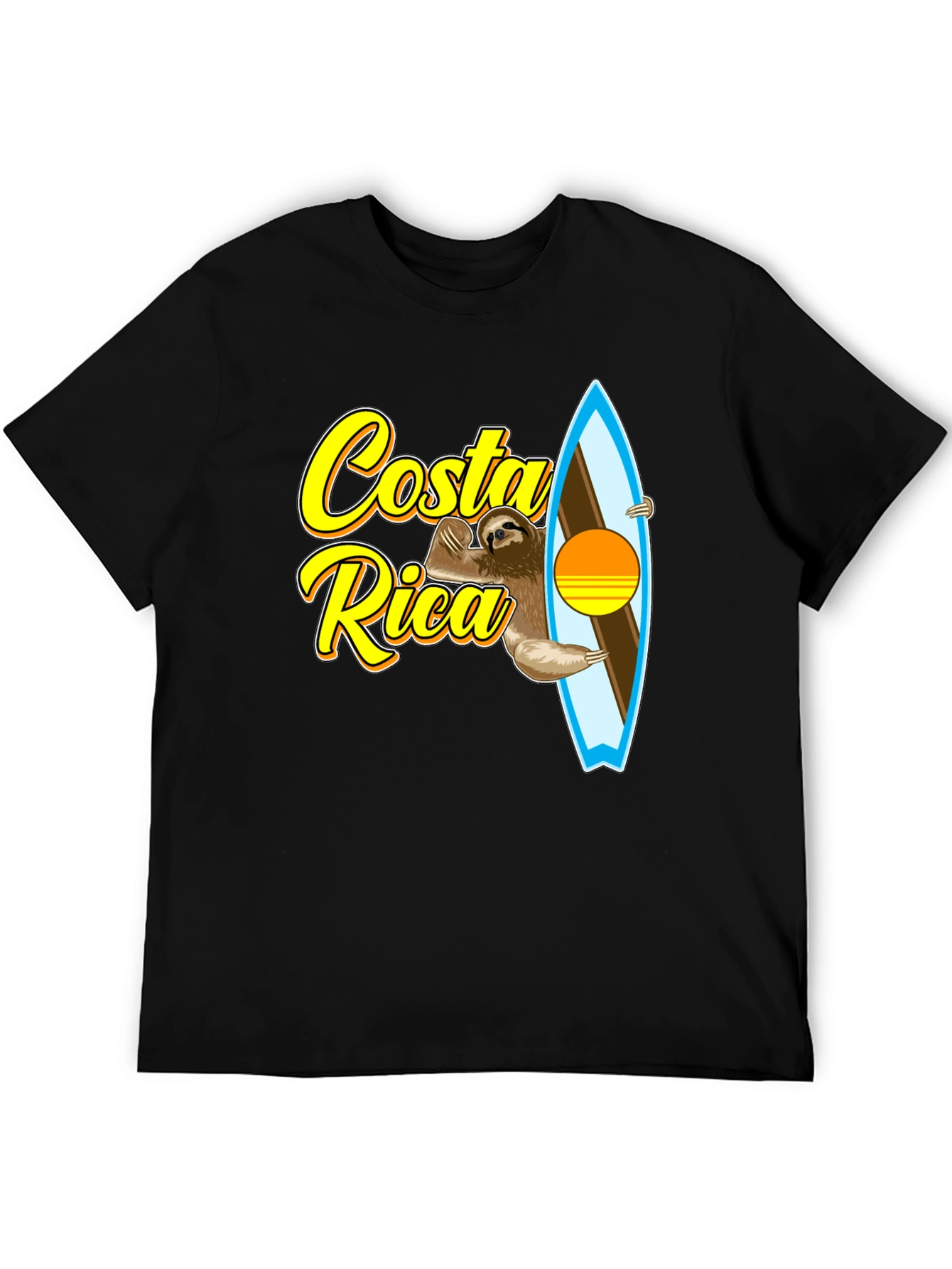 Costa Rica Sloth Surfing T-Shirt