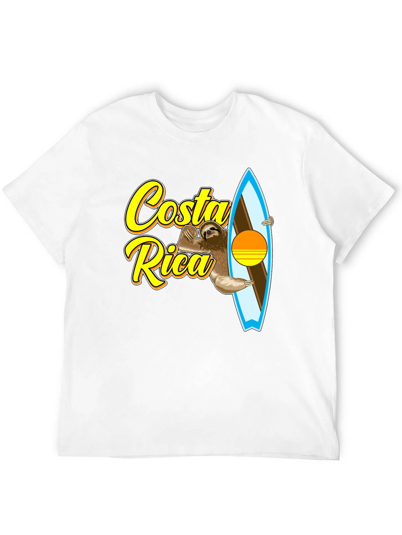Costa Rica Sloth Surfing T-Shirt