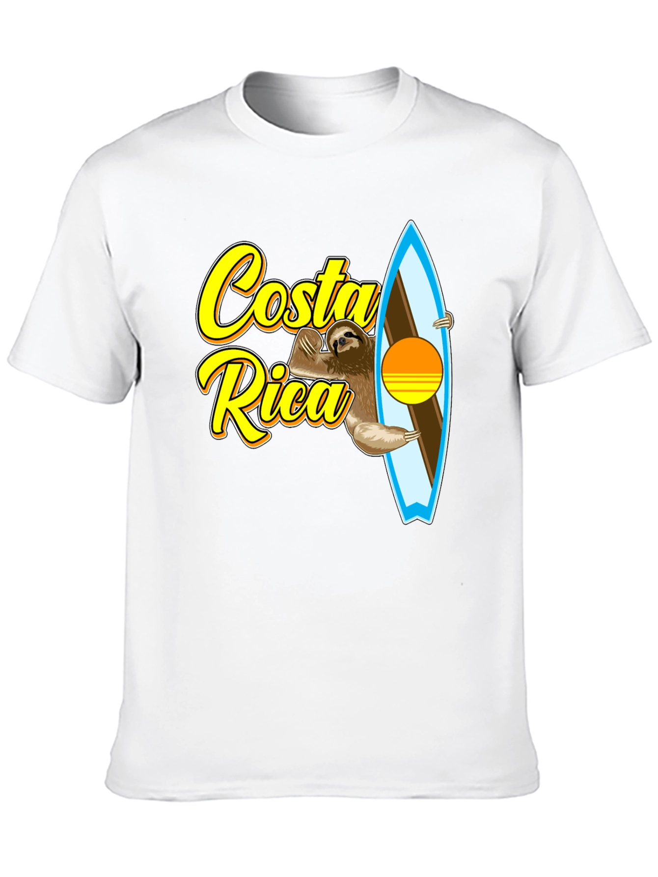 Costa Rica Sloth Surfing T-Shirt
