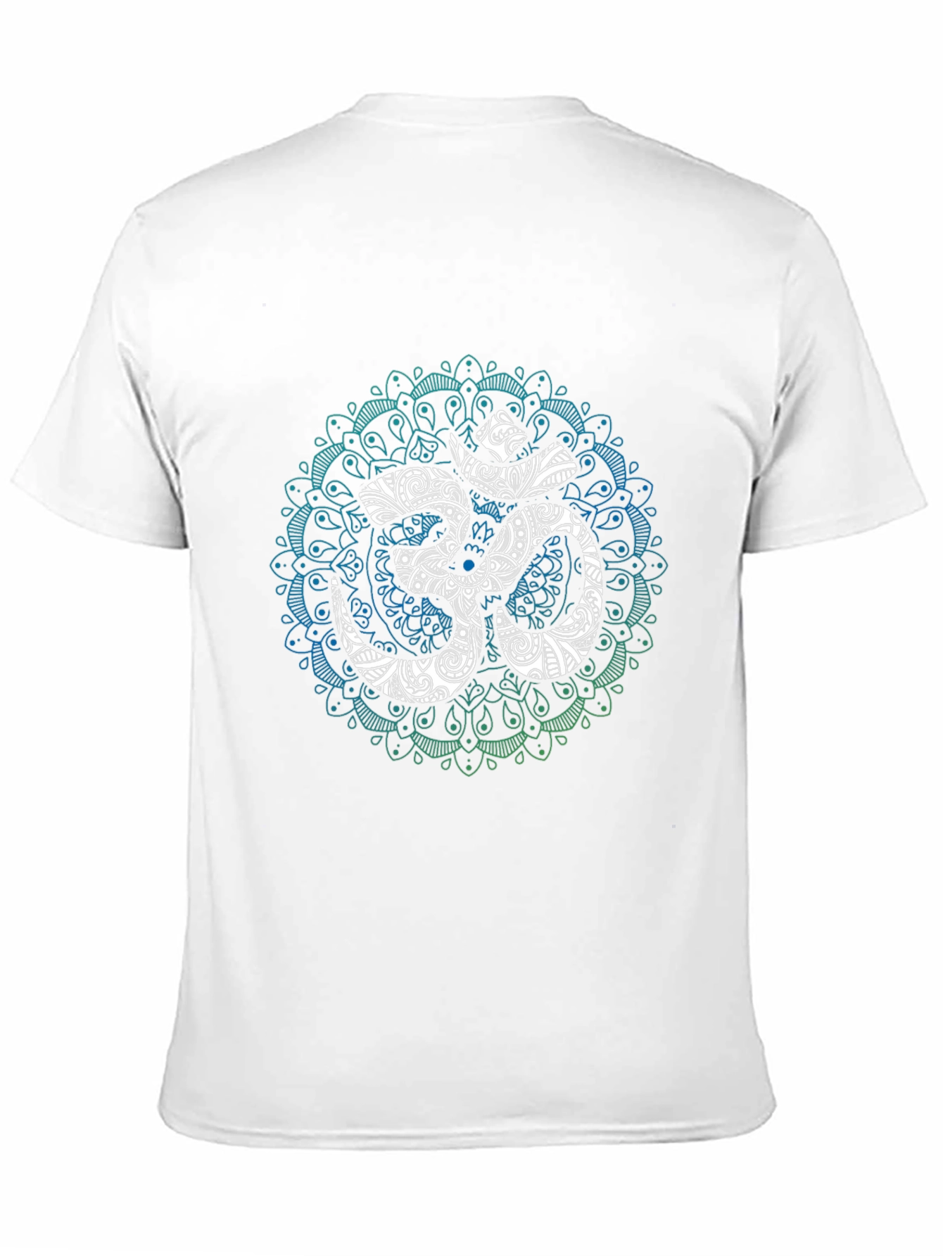 Om Mandala Graphic Tee - Black