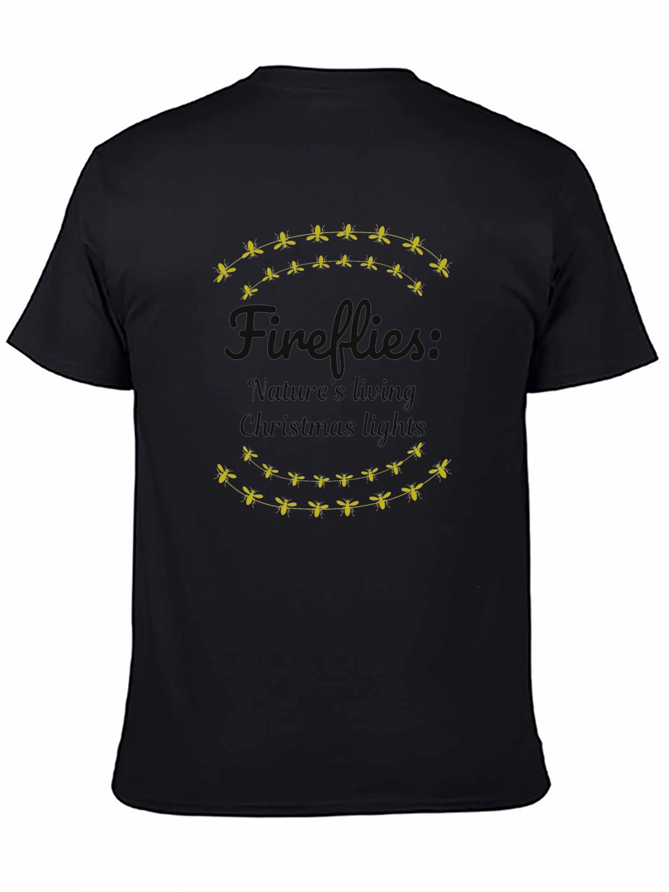 Fireflies Natures Living Christmas Lights Graphic Tee