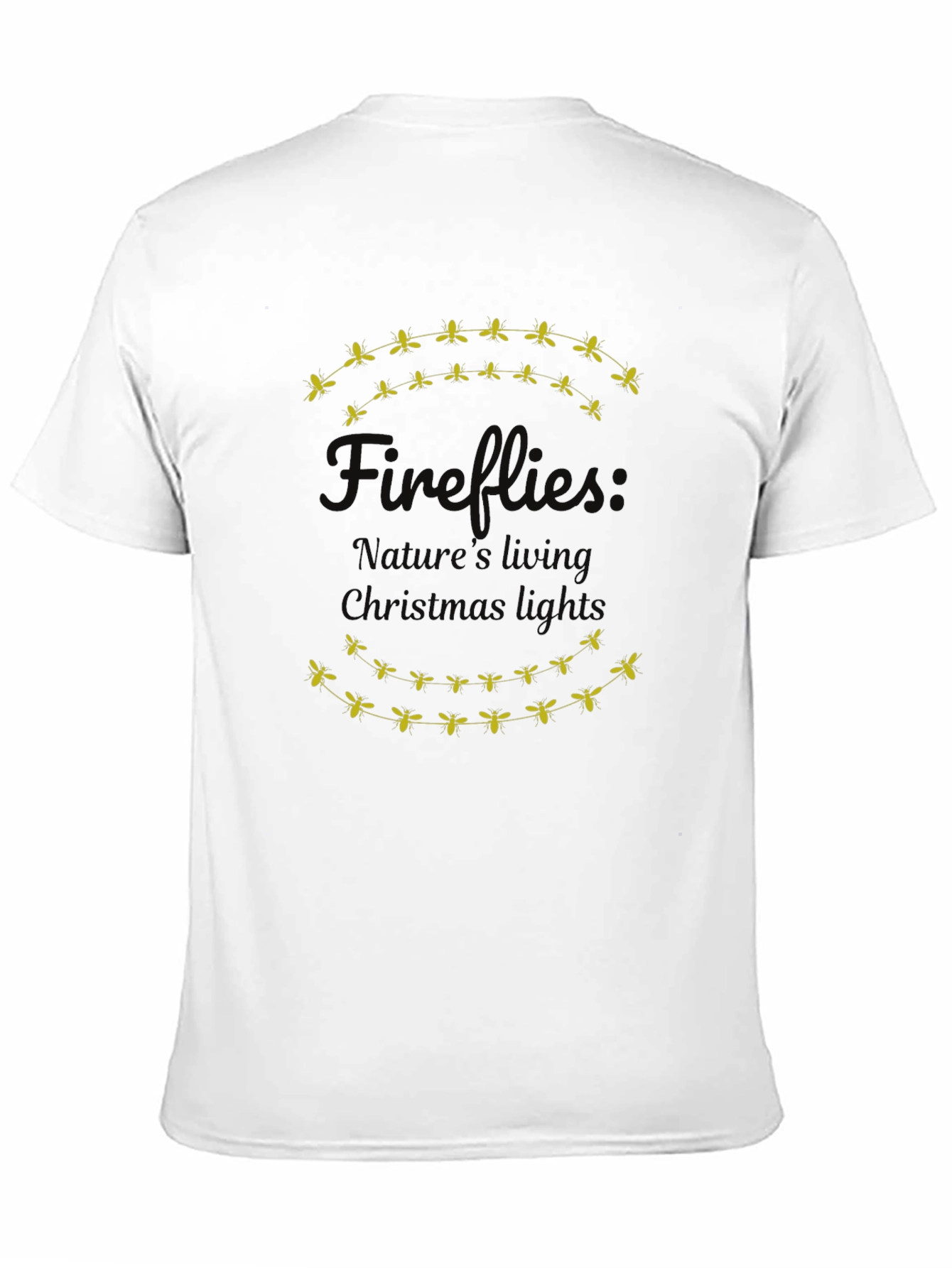 Fireflies Natures Living Christmas Lights Graphic Tee