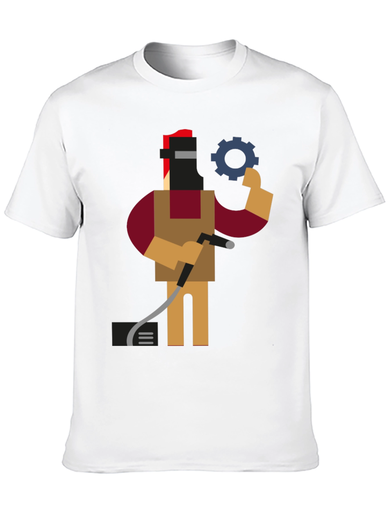 Welder Graphic Tee - Black Short Sleeve Shirt