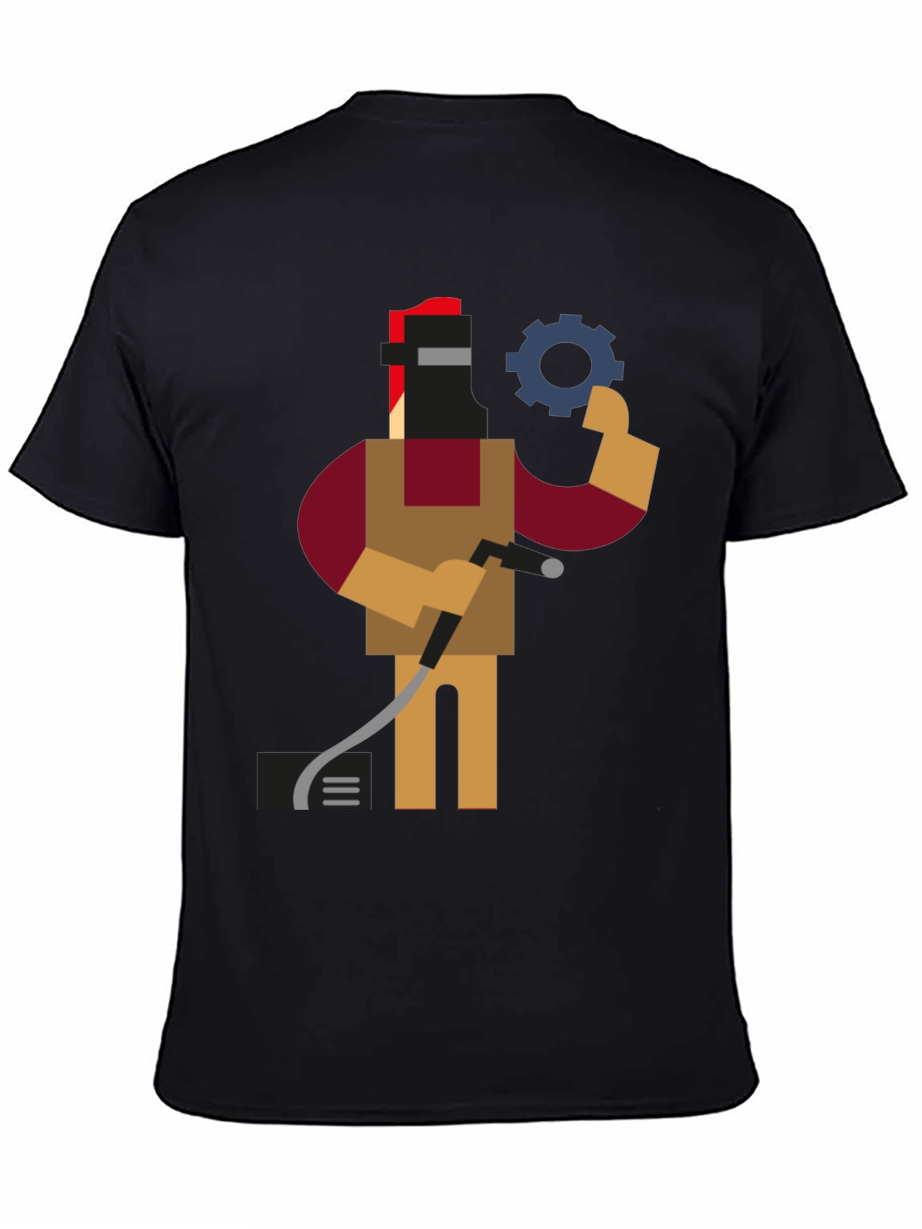 Welder Graphic Tee - Black Short Sleeve Shirt