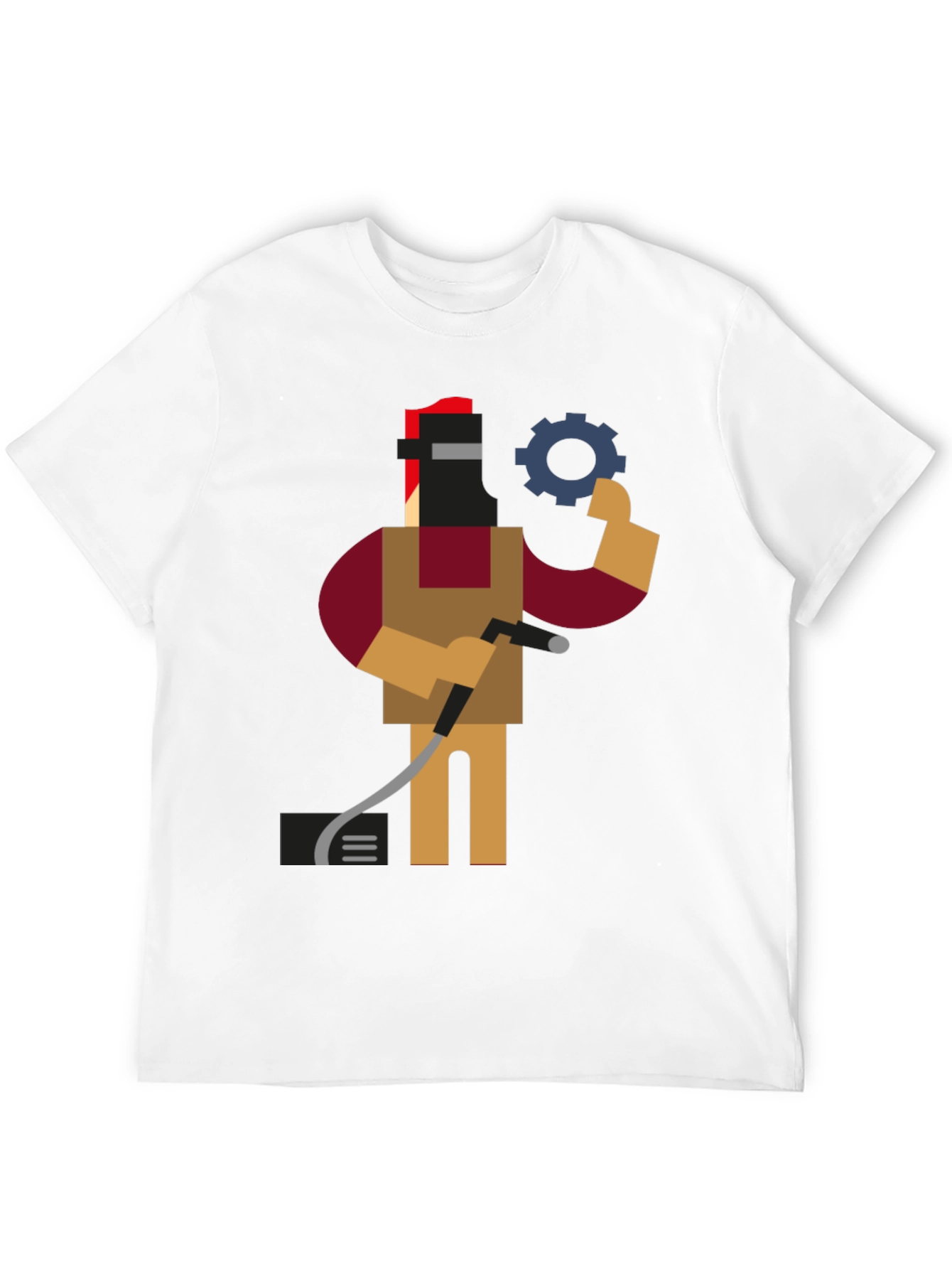 Welder Graphic Tee - Black Short Sleeve Shirt