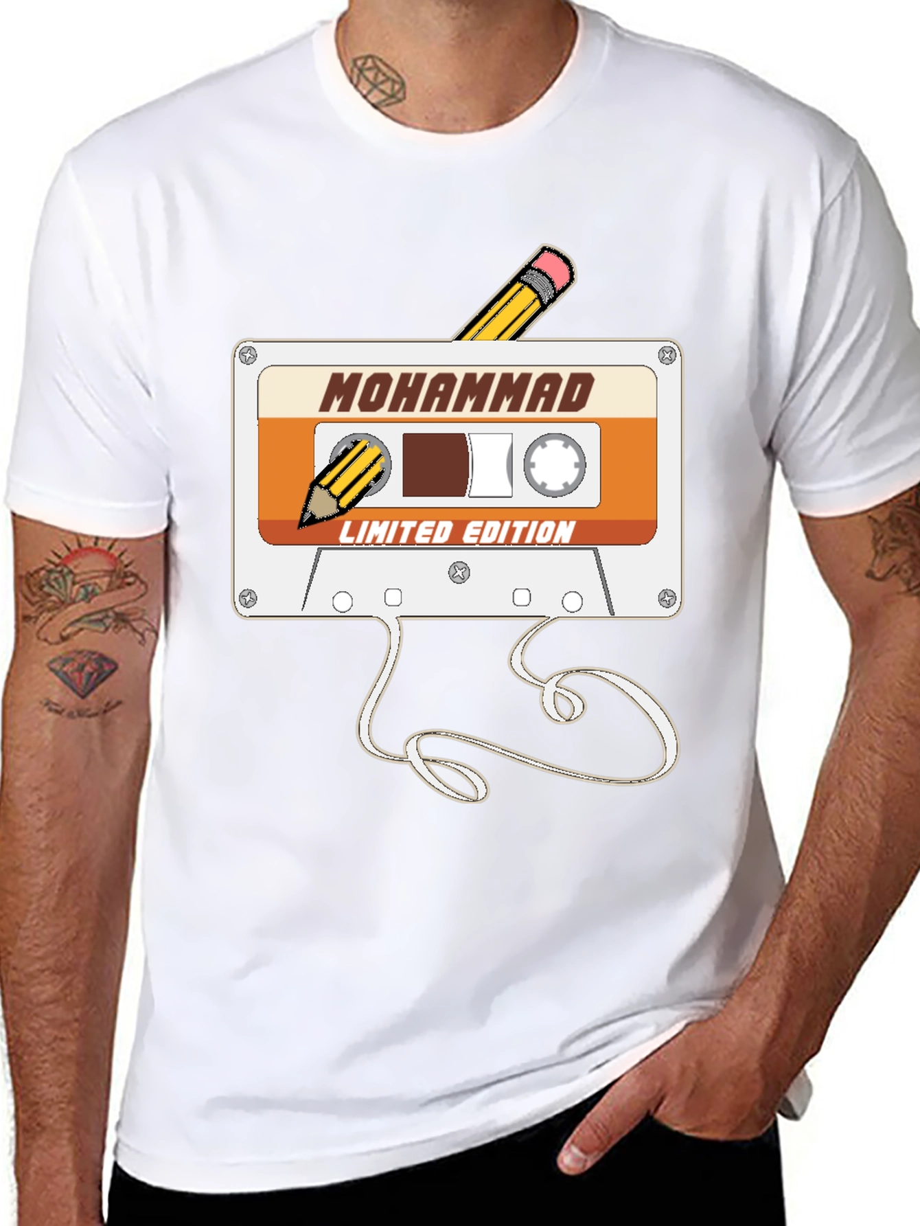 Retro Mohammad Cassette Tape T-Shirt