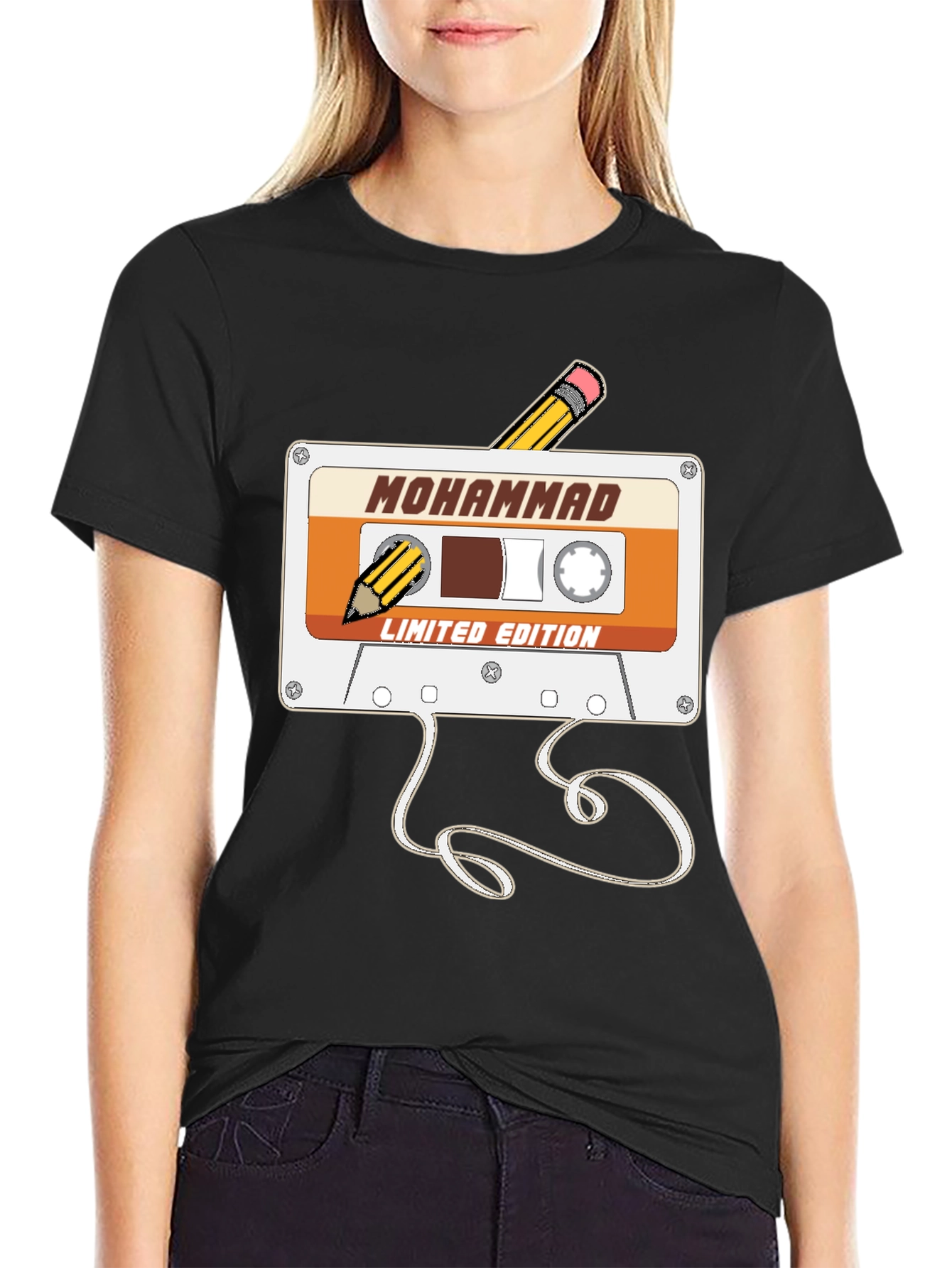Retro Mohammad Cassette Tape T-Shirt