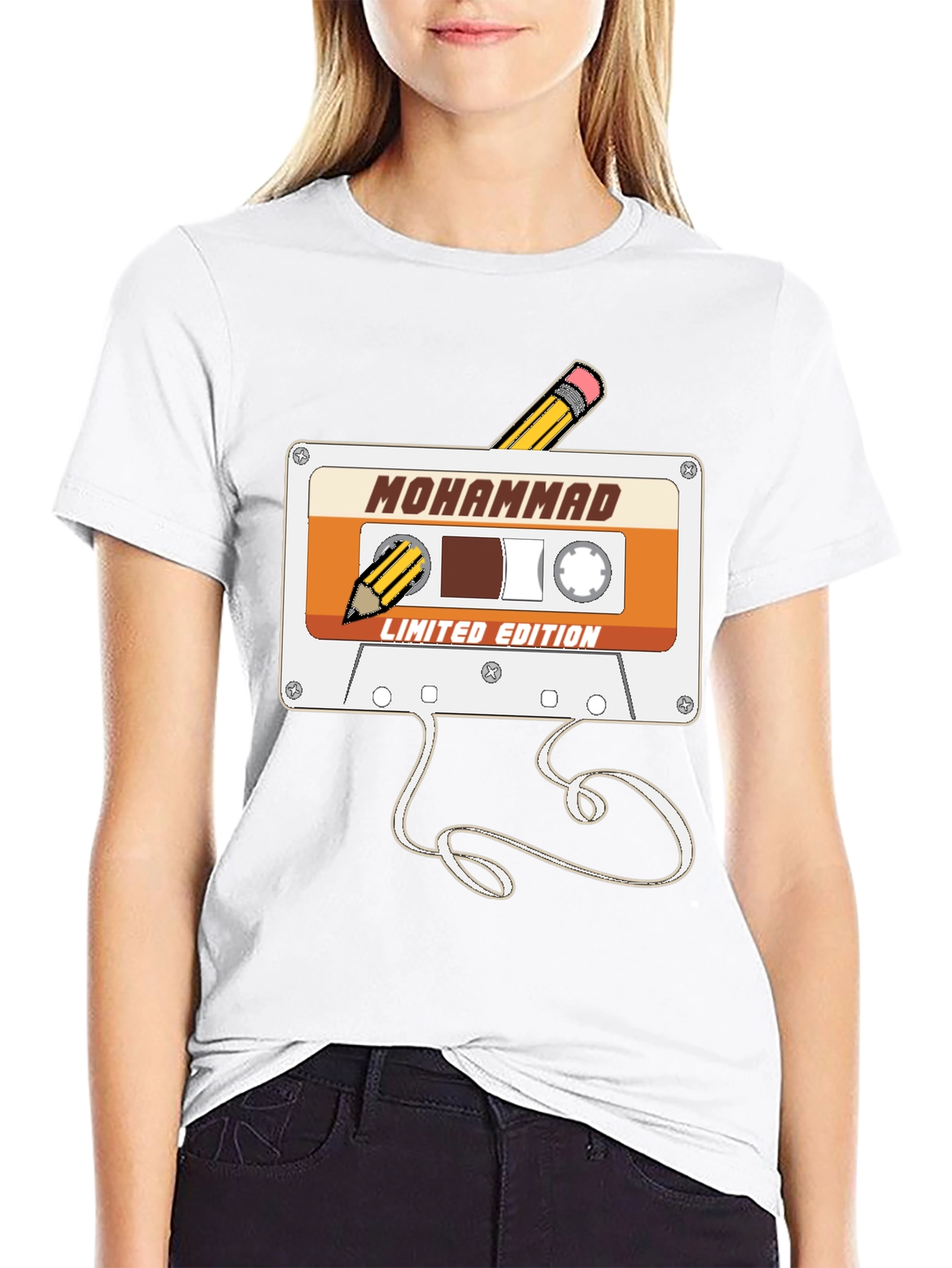 Retro Mohammad Cassette Tape T-Shirt