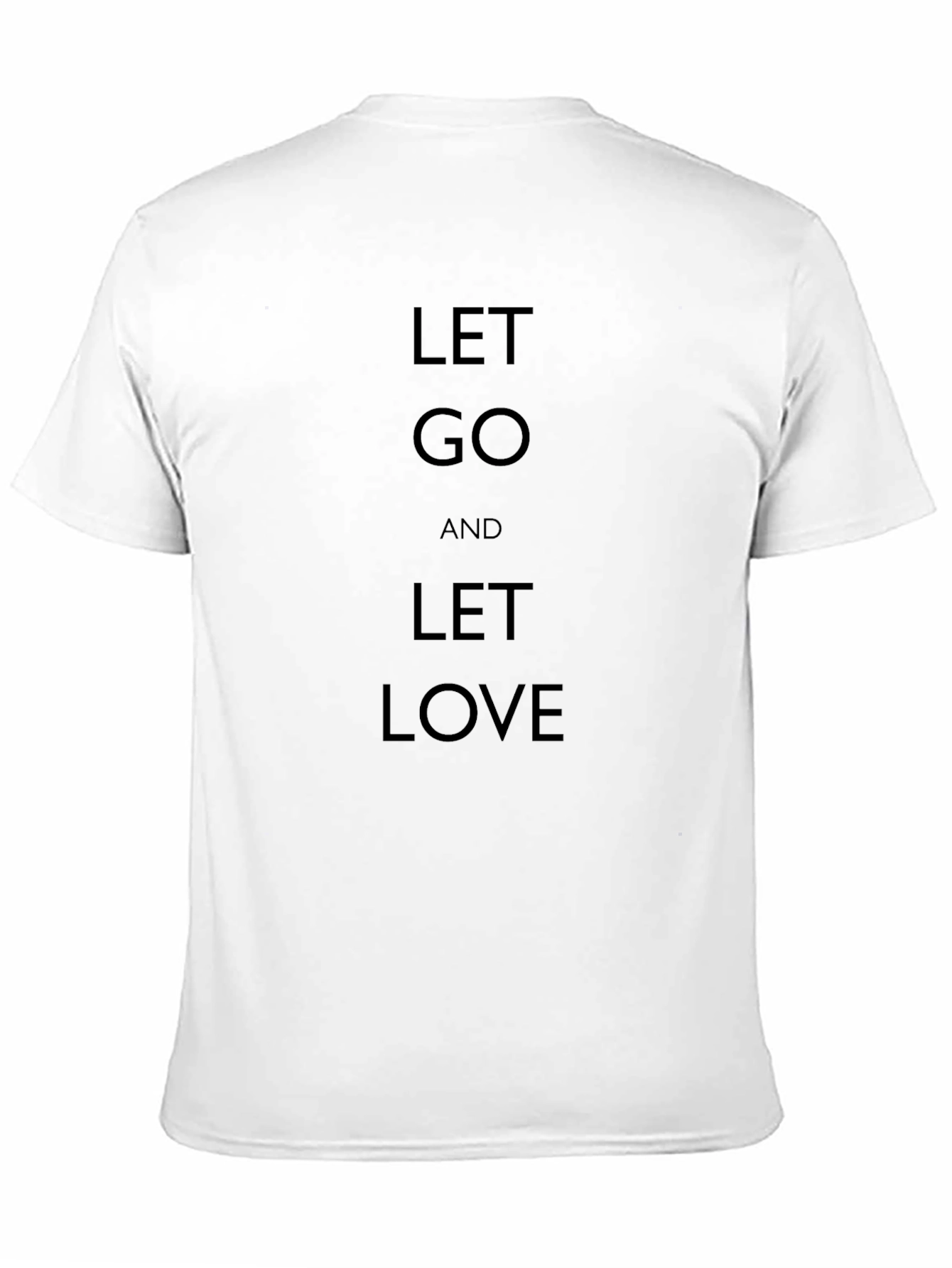 Let Go Let Love Black Graphic Tee