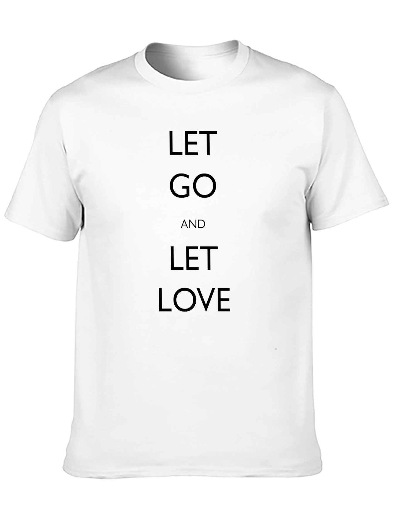 Let Go Let Love Black Graphic Tee