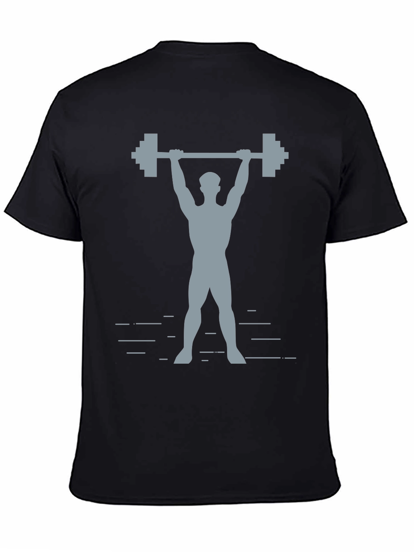Weightlifting Graphic Tee - Black Cotton