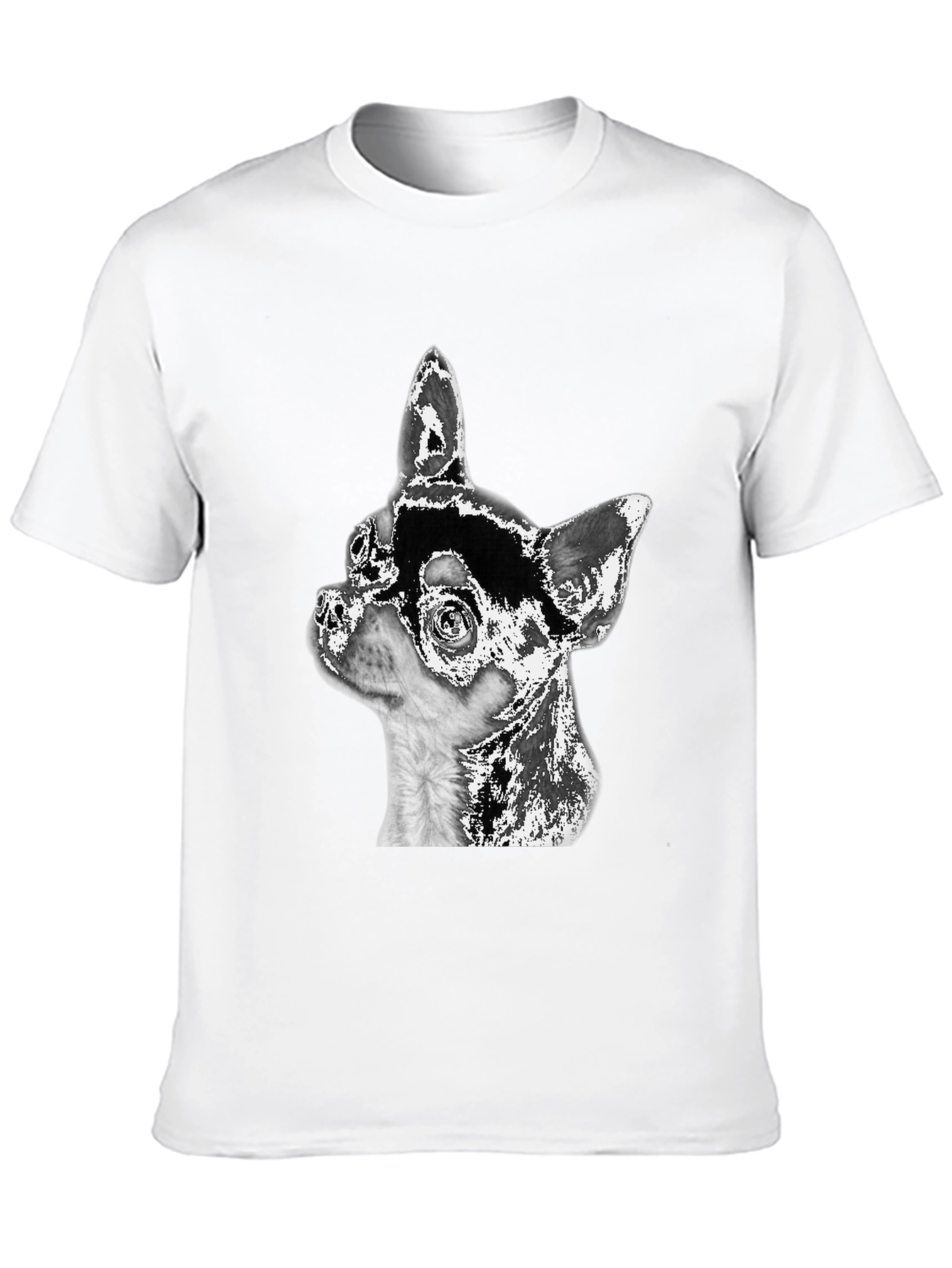 Chihuahua Dog Graphic Black T-Shirt