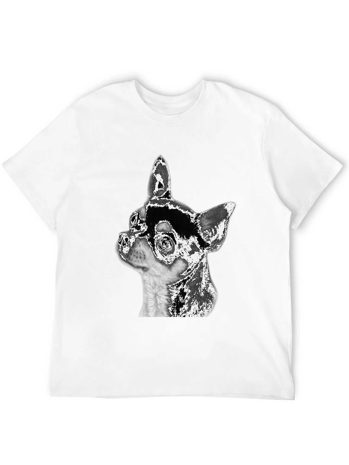 Chihuahua Dog Graphic Black T-Shirt