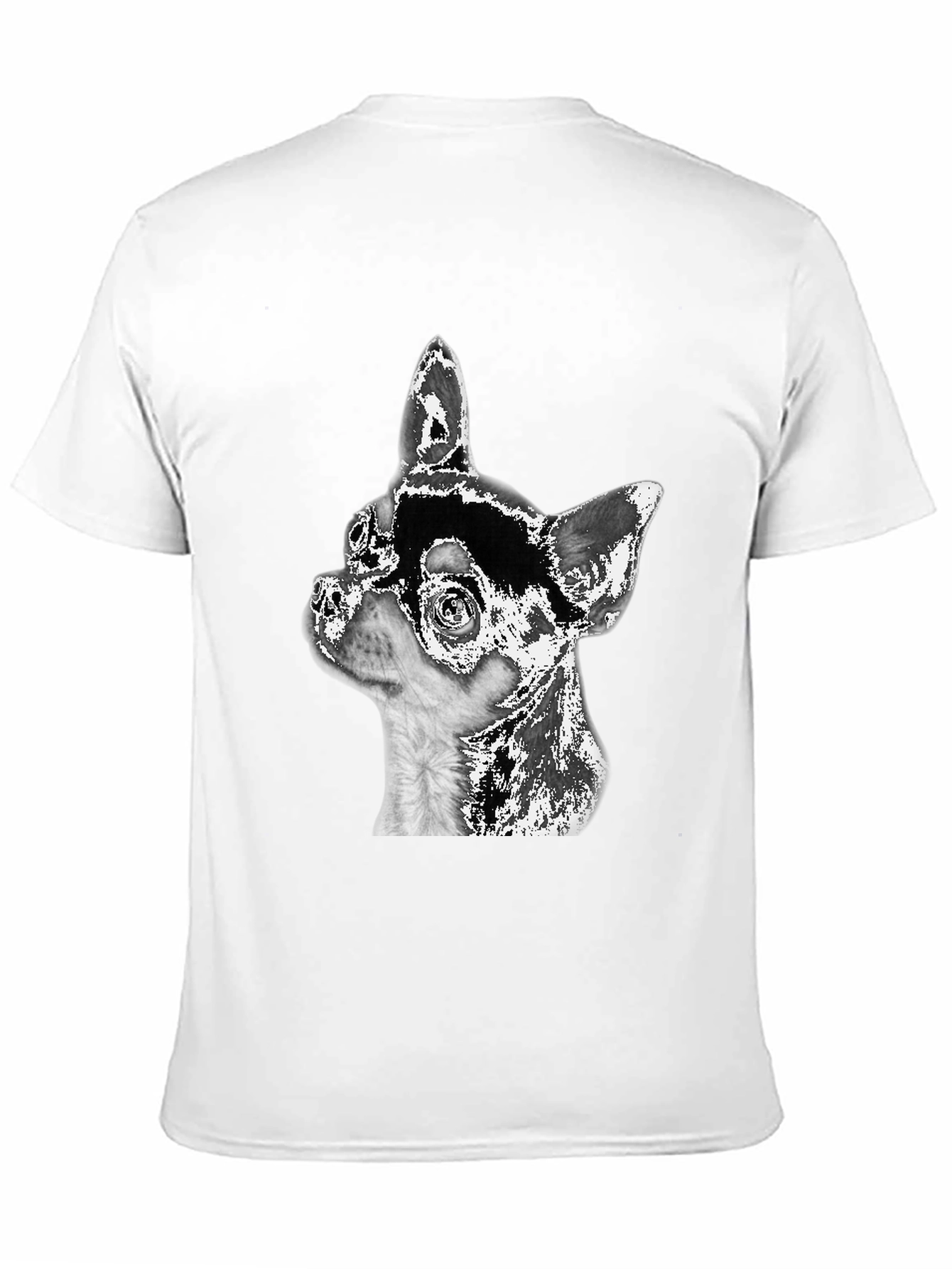 Chihuahua Dog Graphic Black T-Shirt