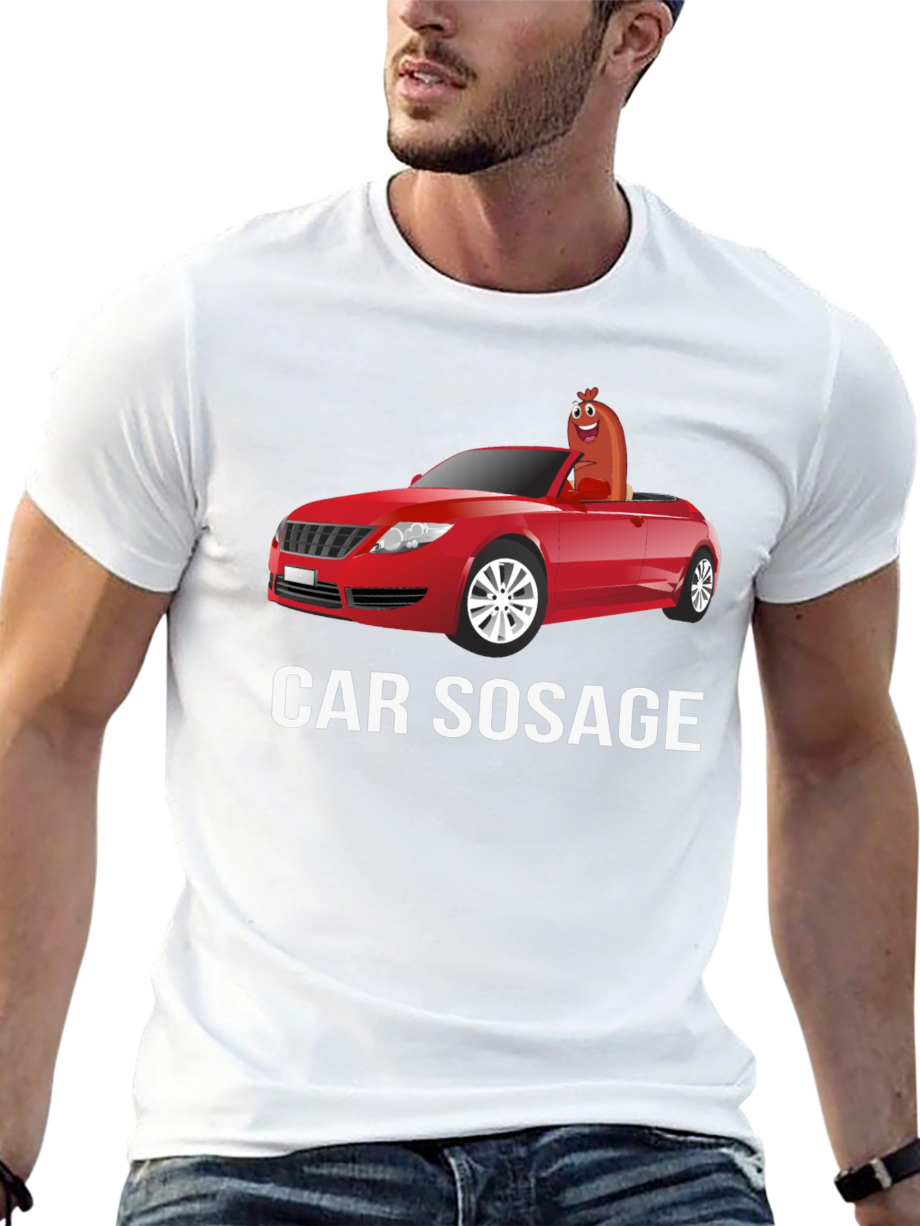 Car Sausage T-Shirt - Funny Graphic Tee