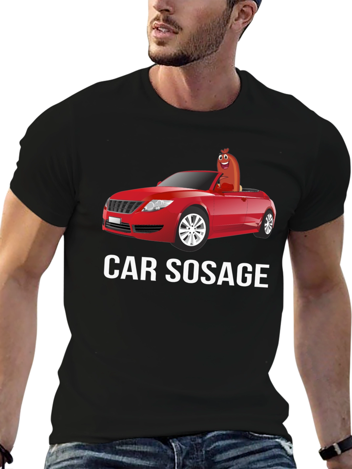 Car Sausage T-Shirt - Funny Graphic Tee