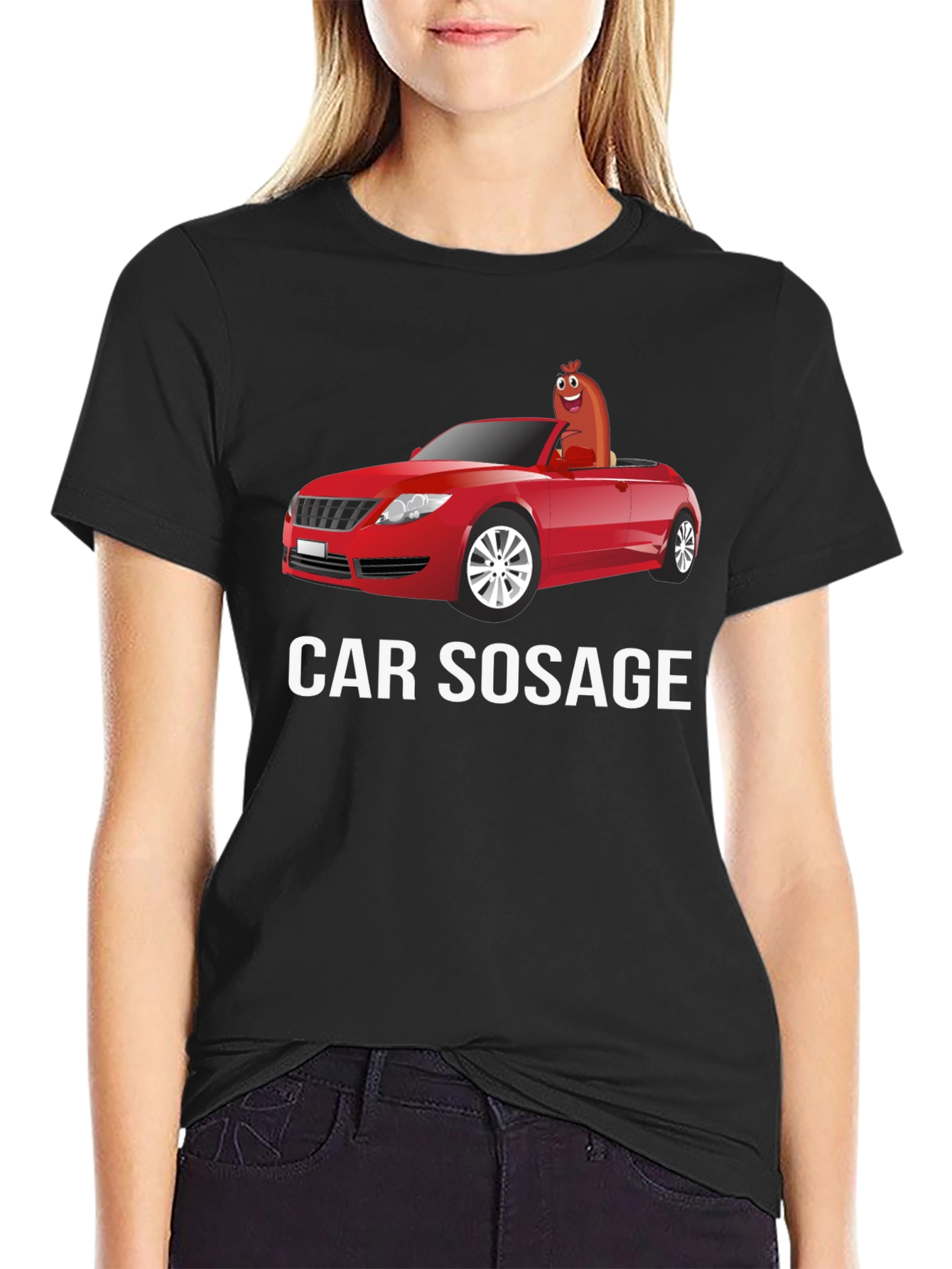 Car Sausage T-Shirt - Funny Graphic Tee