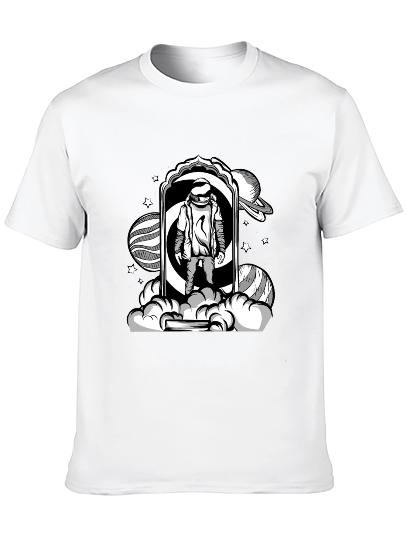 Astronaut Portal Black T-Shirt