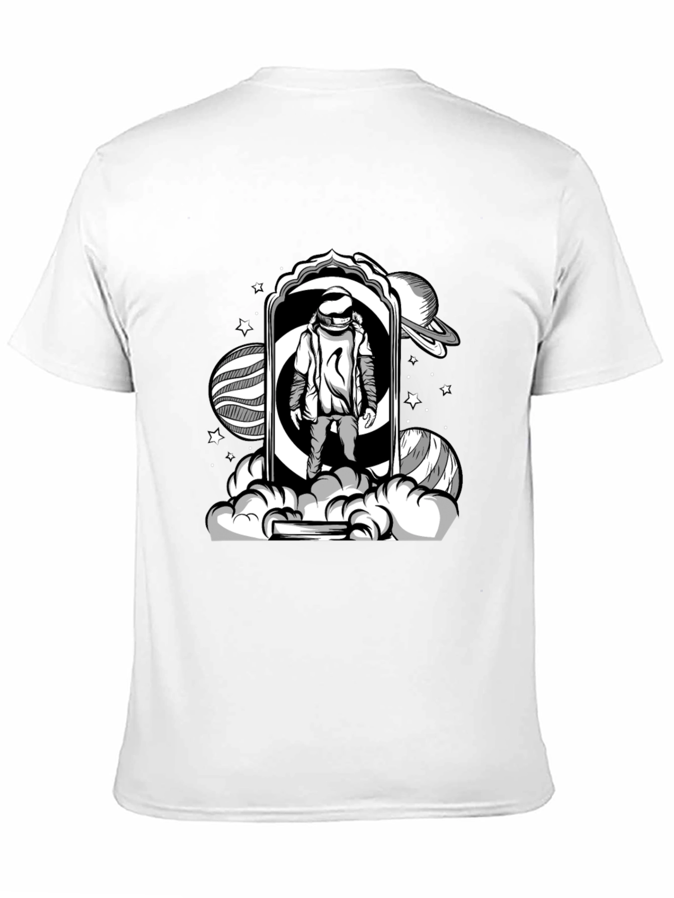 Astronaut Portal Black T-Shirt