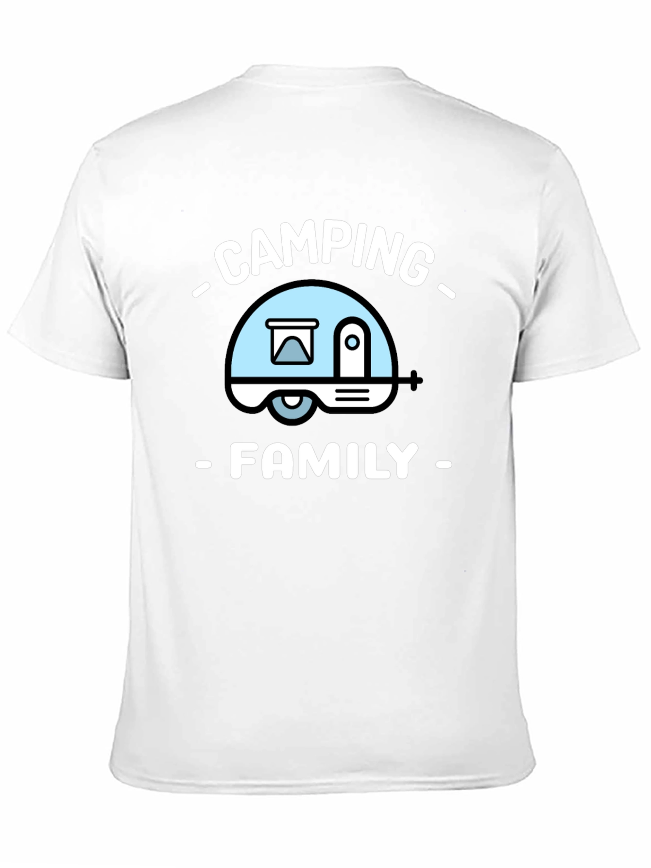 Camping Family T-Shirt - Black Tee