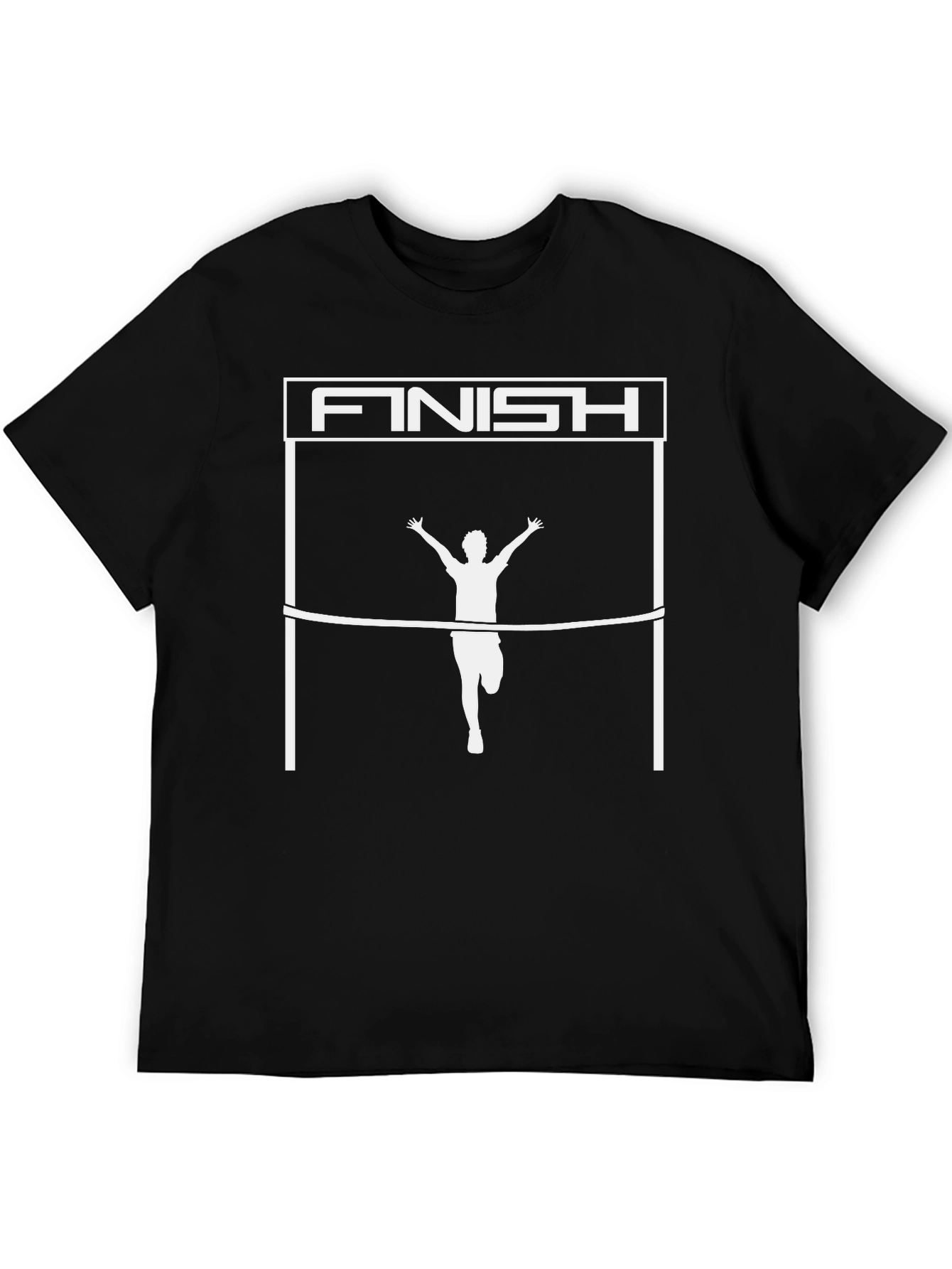 Finish Line Runner Black T-Shirt