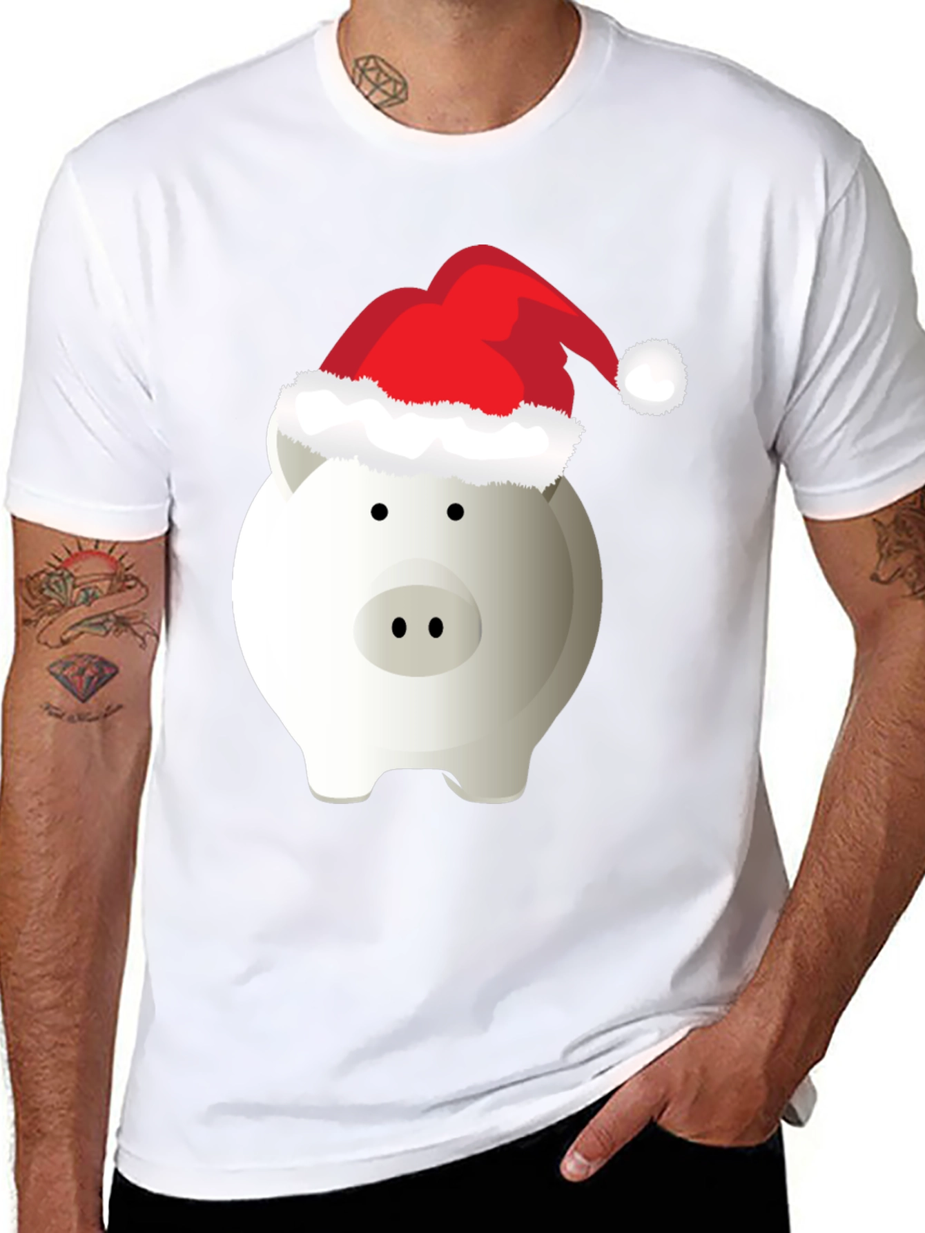 Holiday Piggy Bank T-Shirt - Christmas Savings Tee