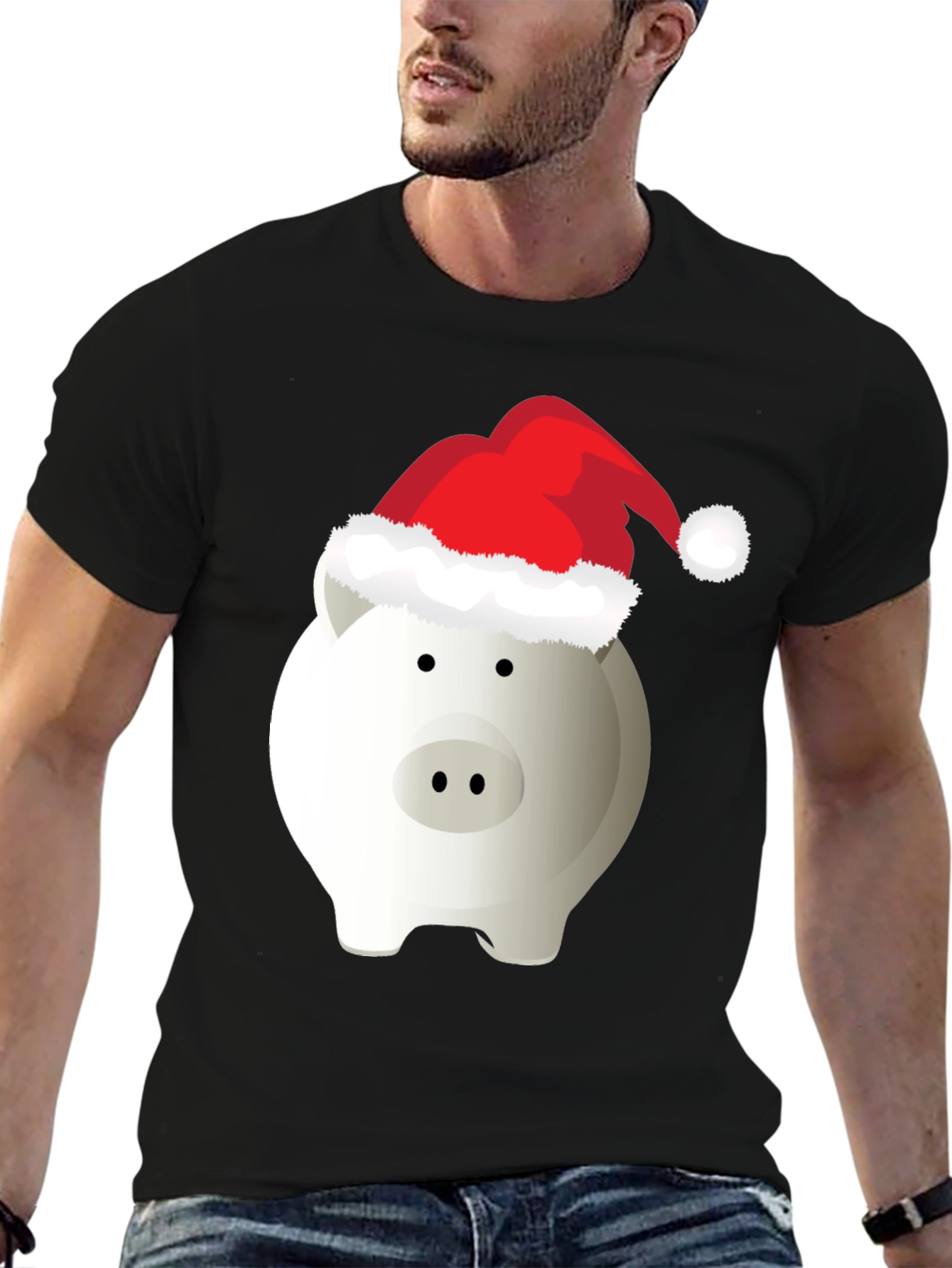 Holiday Piggy Bank T-Shirt - Christmas Savings Tee
