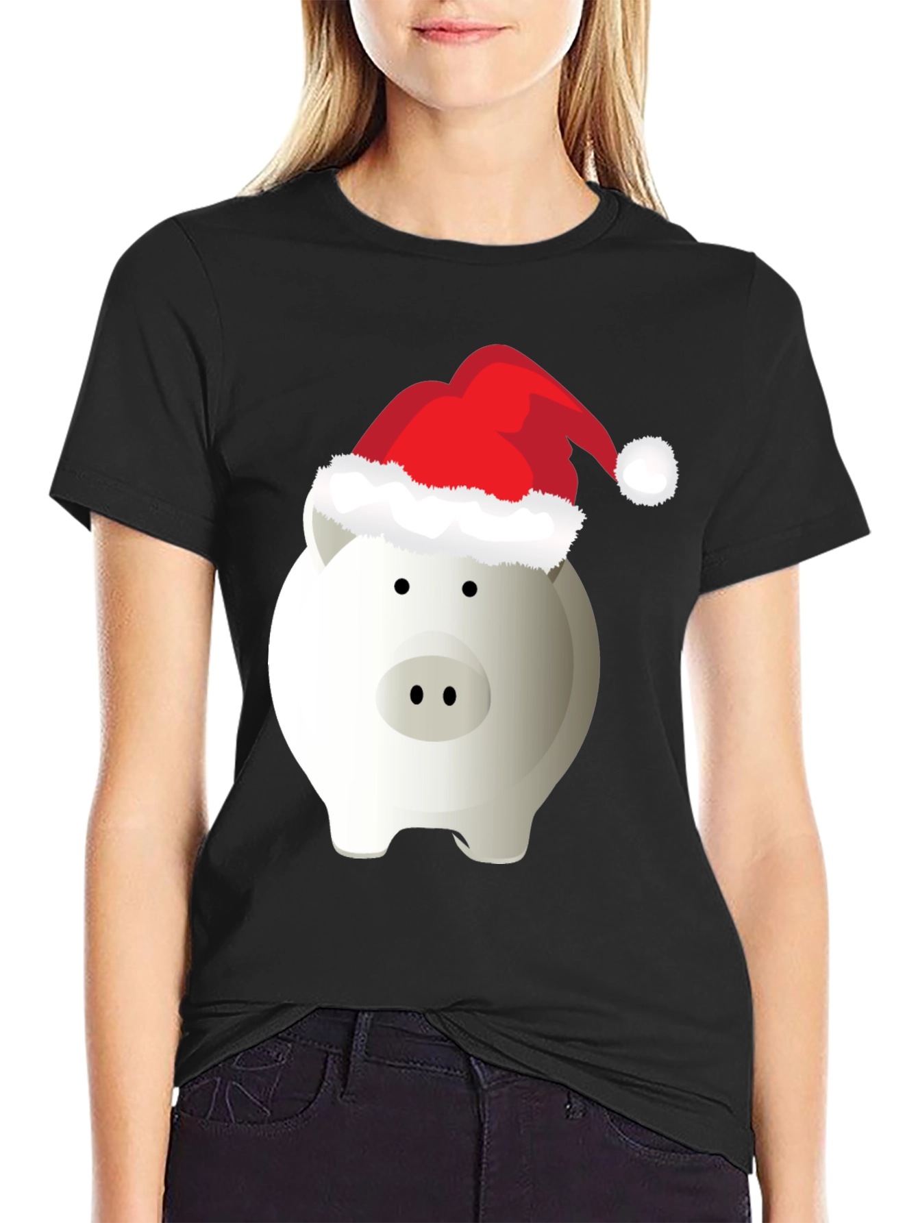 Holiday Piggy Bank T-Shirt - Christmas Savings Tee